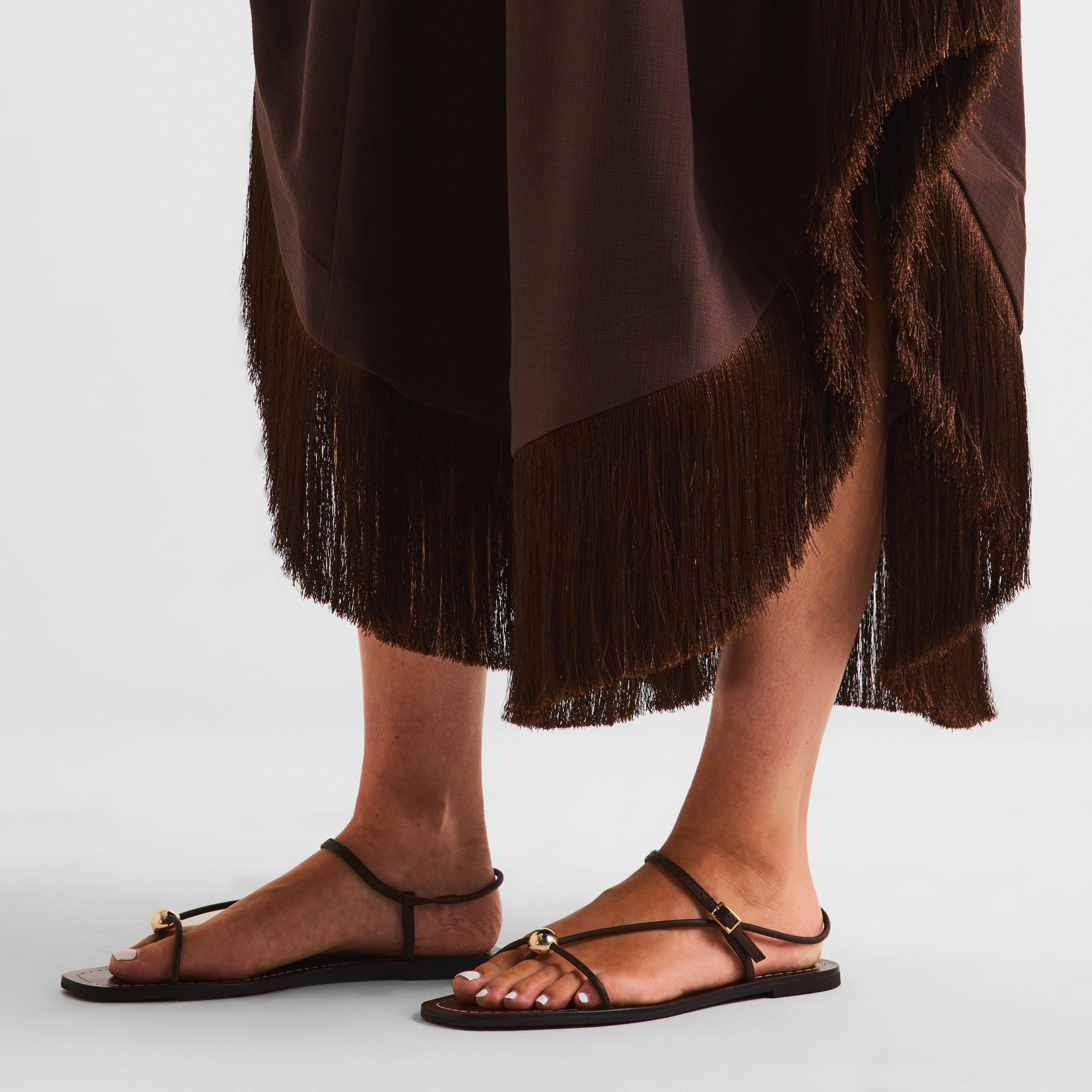 Espresso - Loeffler Randall - Women's Lara Flat Sandals - 3