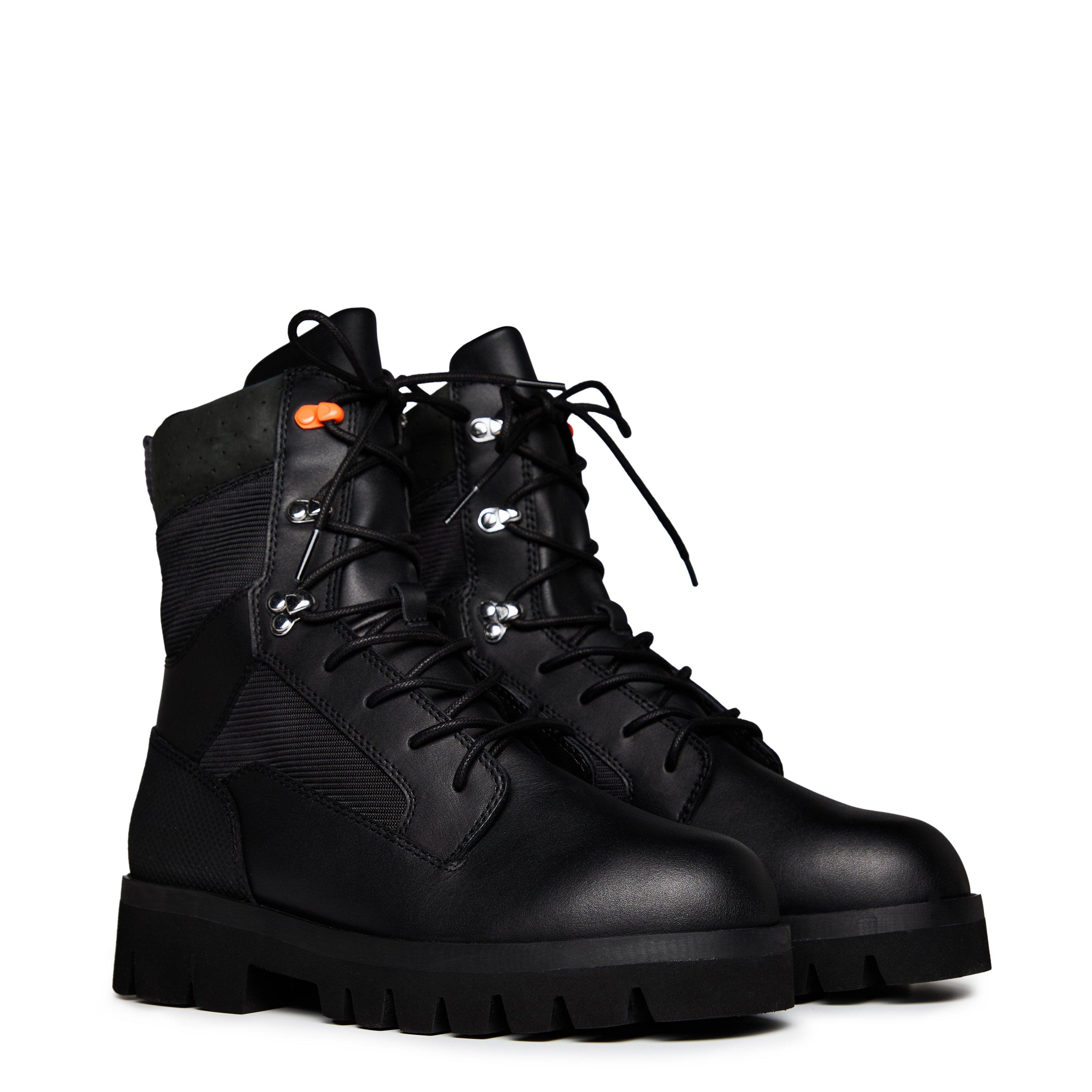 Black - Heron Preston - Women's Military Biker Boots - 3