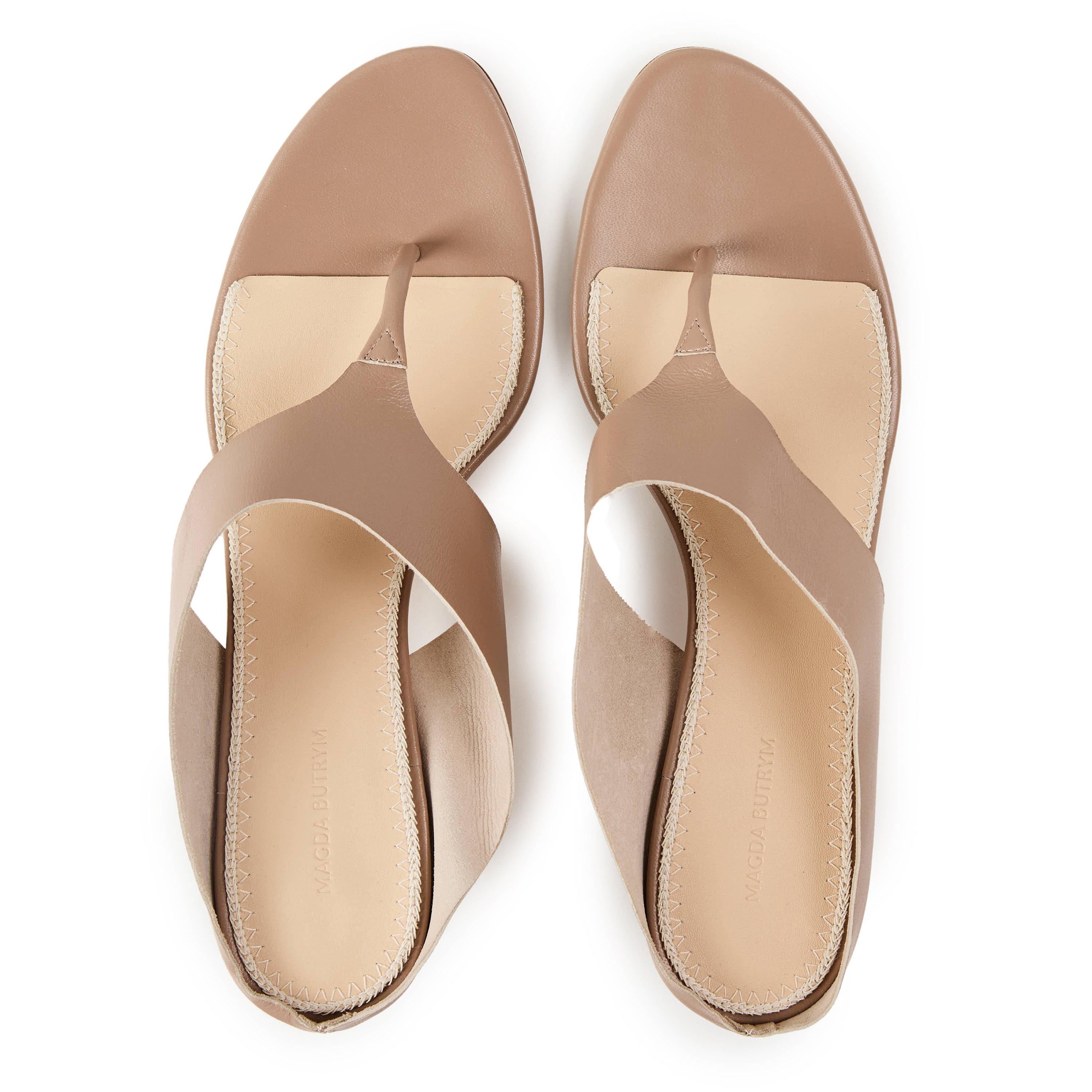 Nude - Magda Butrym - Women's Thong Heel Sandals - 4
