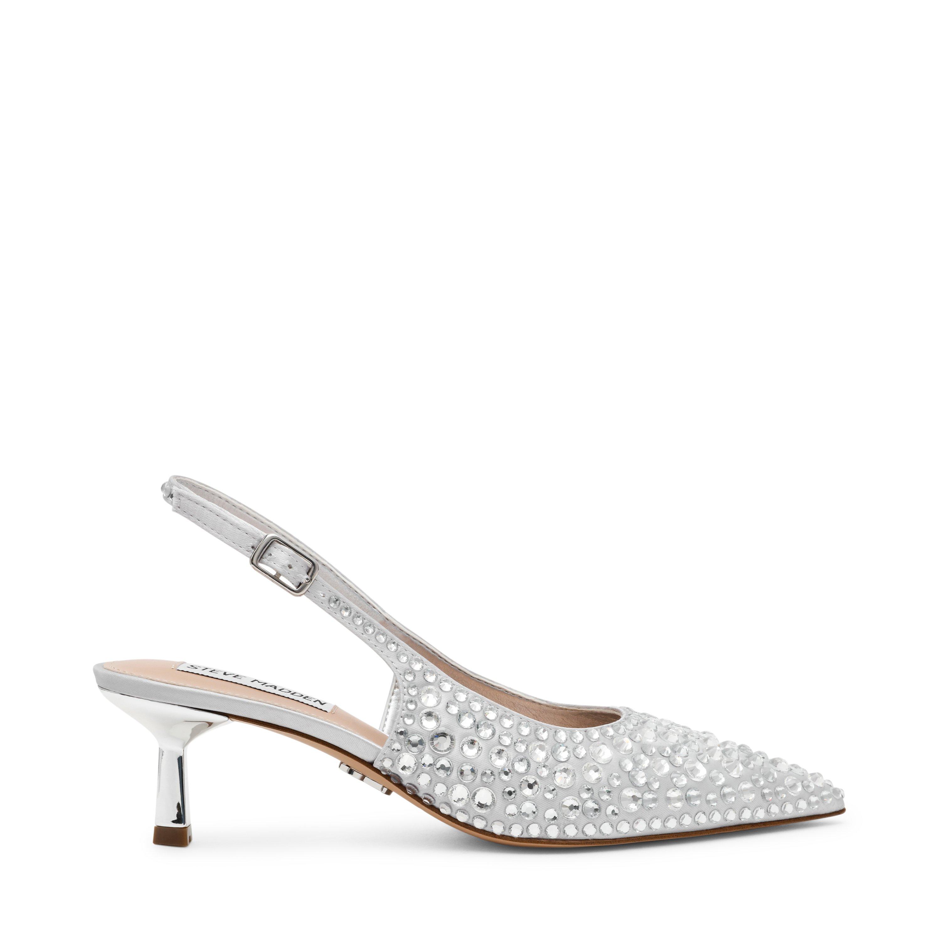 Steve Madden Women's Korra Slingbacks - Silver Stones - 4 (37)