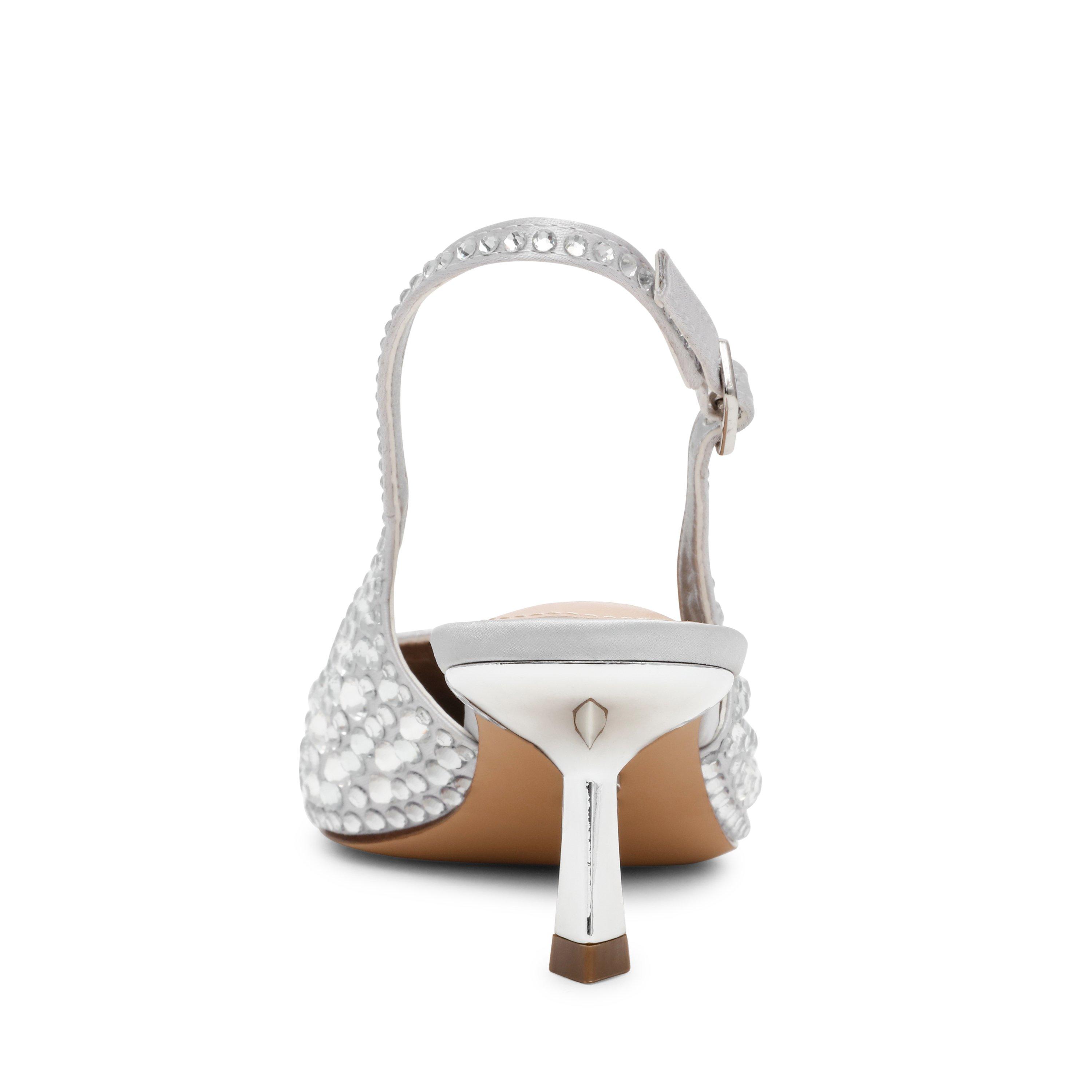 Silver Stones - Steve Madden - Women's Korra Slingback - 6