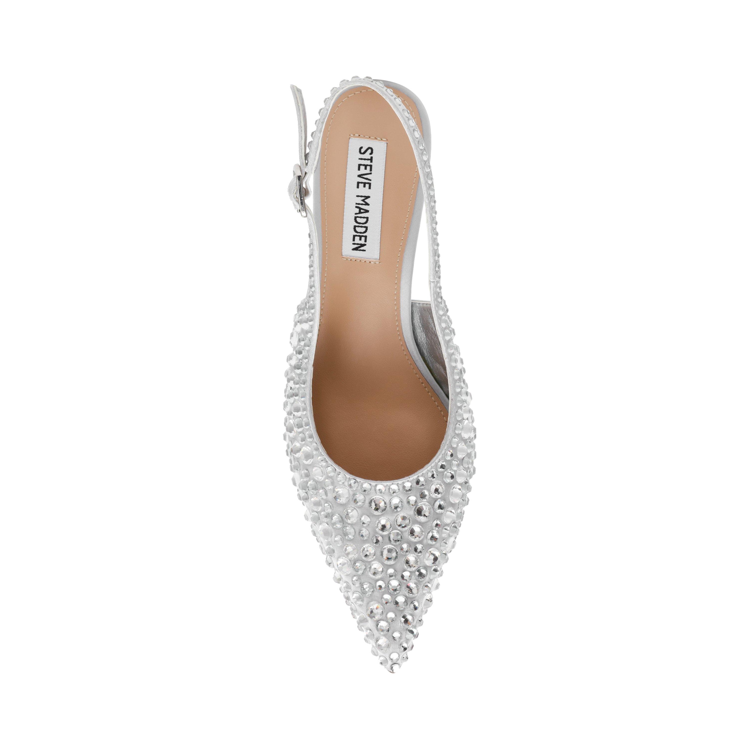 Silver Stones - Steve Madden - Women's Korra Slingback - 7