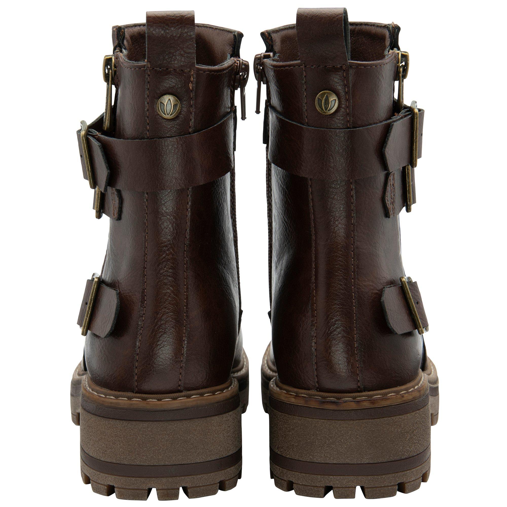 Brown - Lotus Shoes - Lotus Harrie Brown Ankle Boots - 3
