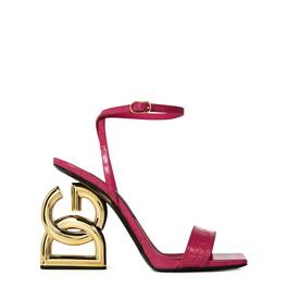 Dolce and Gabbana Logo Heel Sandals