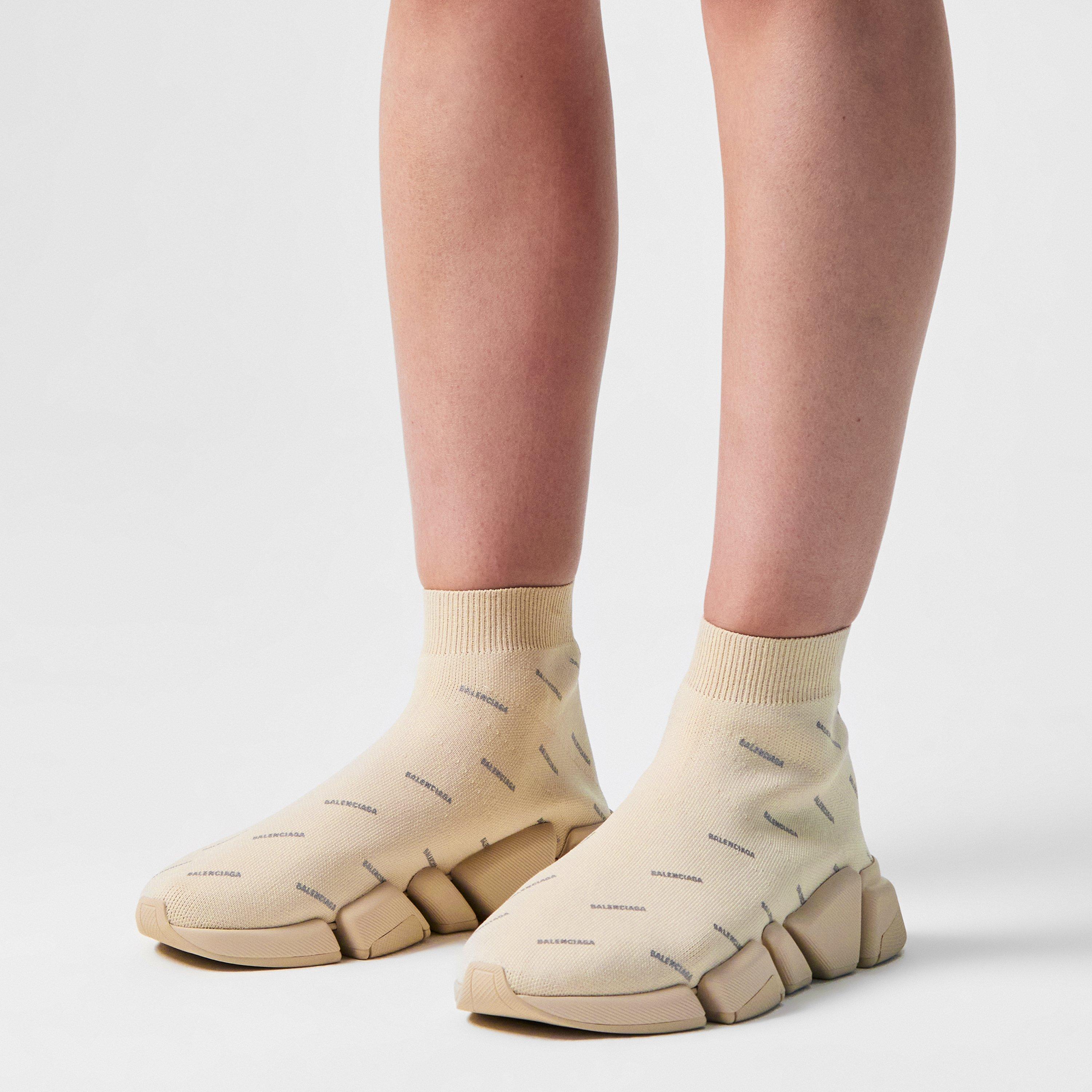 Beige Refl - Balenciaga - Women's Sock Trainers - 3