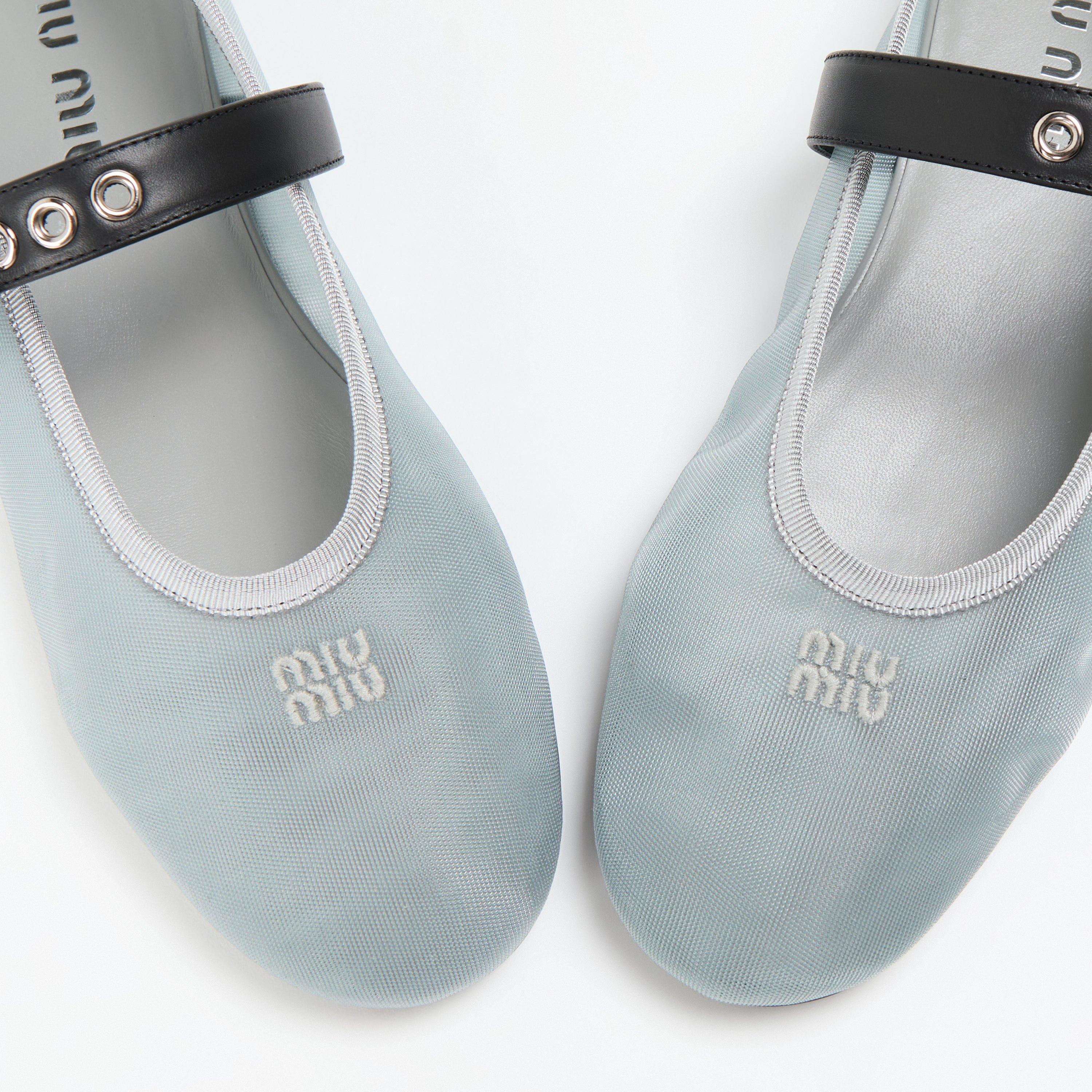 Alluminio - Miu Miu - Women's Transparent Ballet Pumps - 4