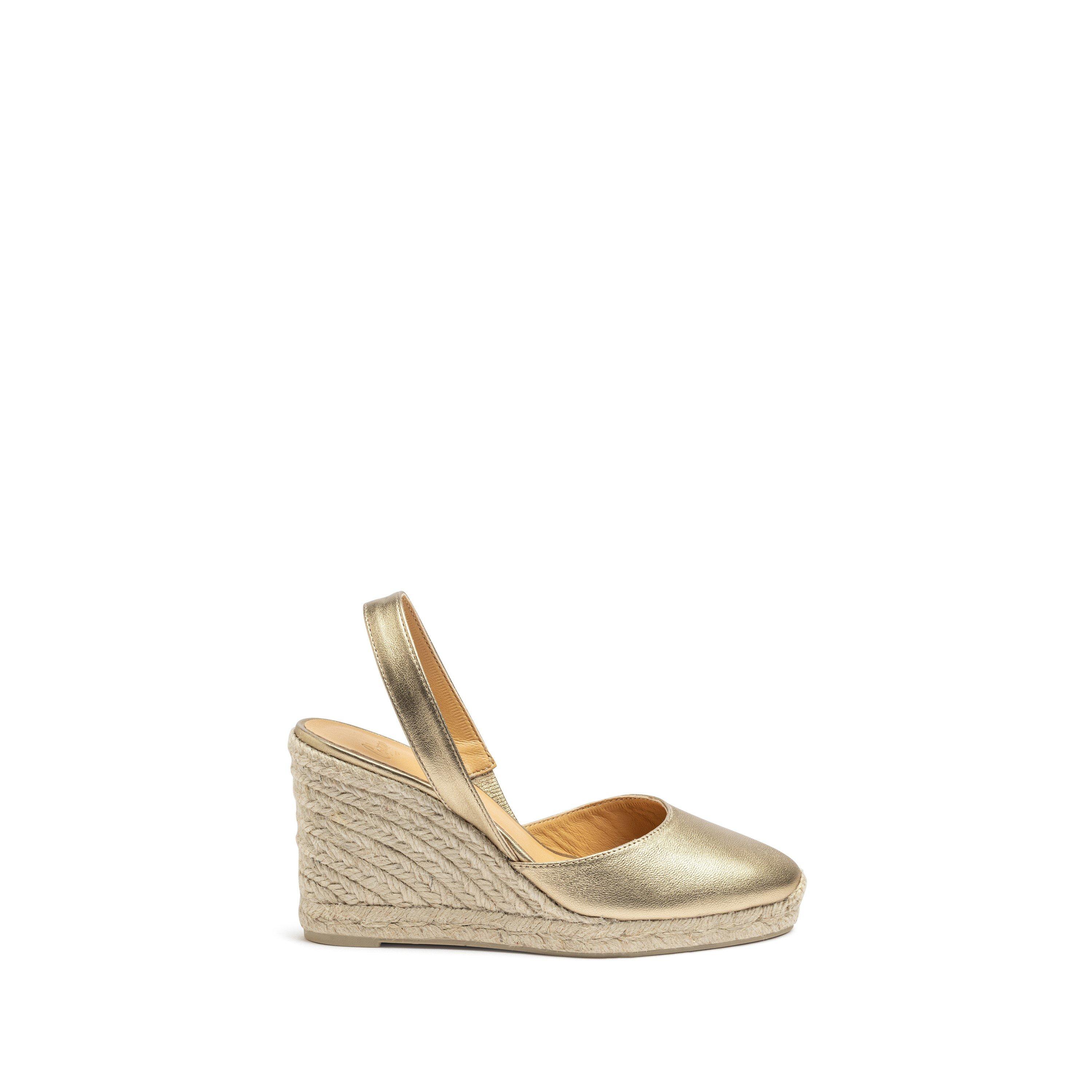 Castaner Women's Wedge Sandals - Oro Natural - 5 (38)