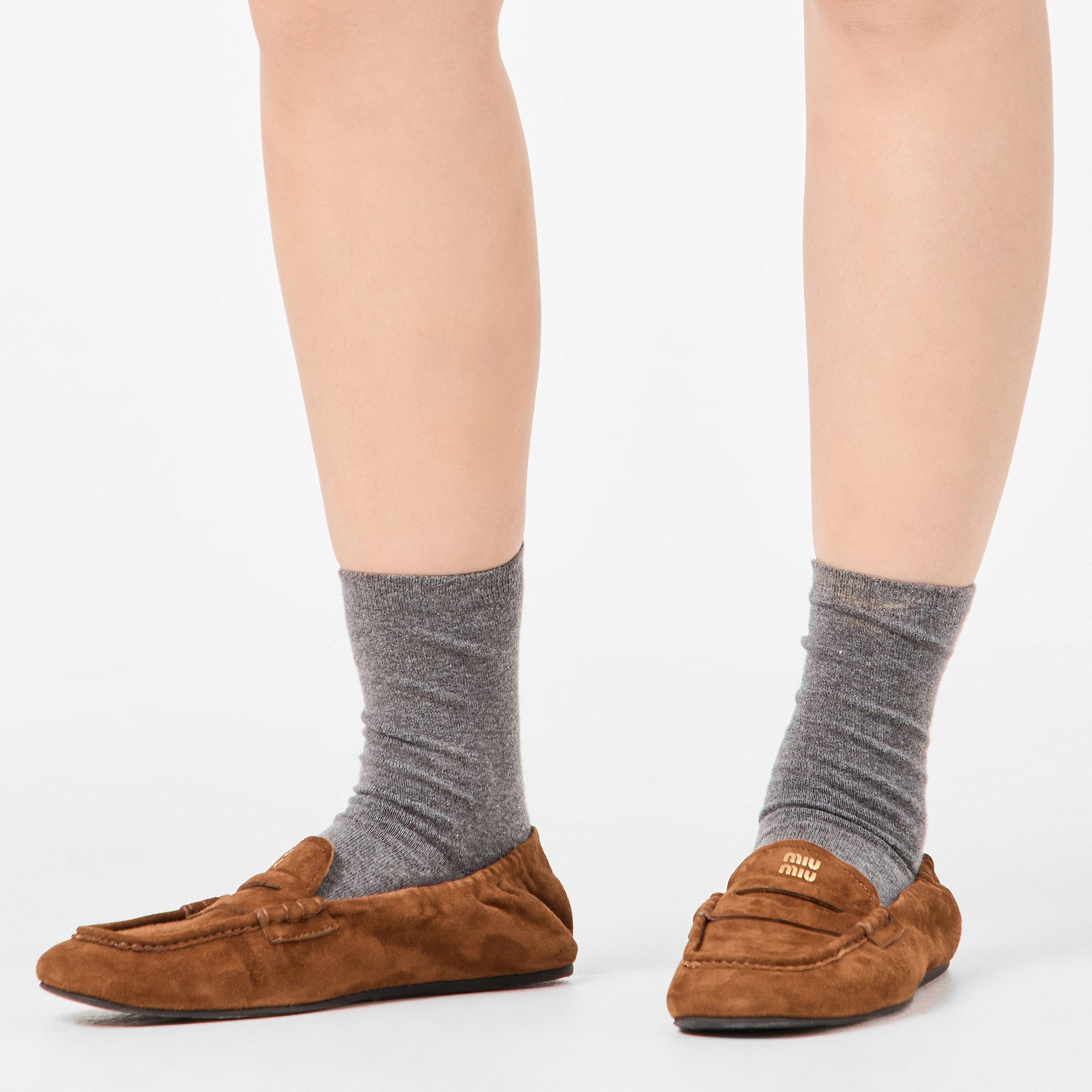 Rovere Suede - Miu Miu - Women's Aviator Aviation-Inspired Loafers - 3