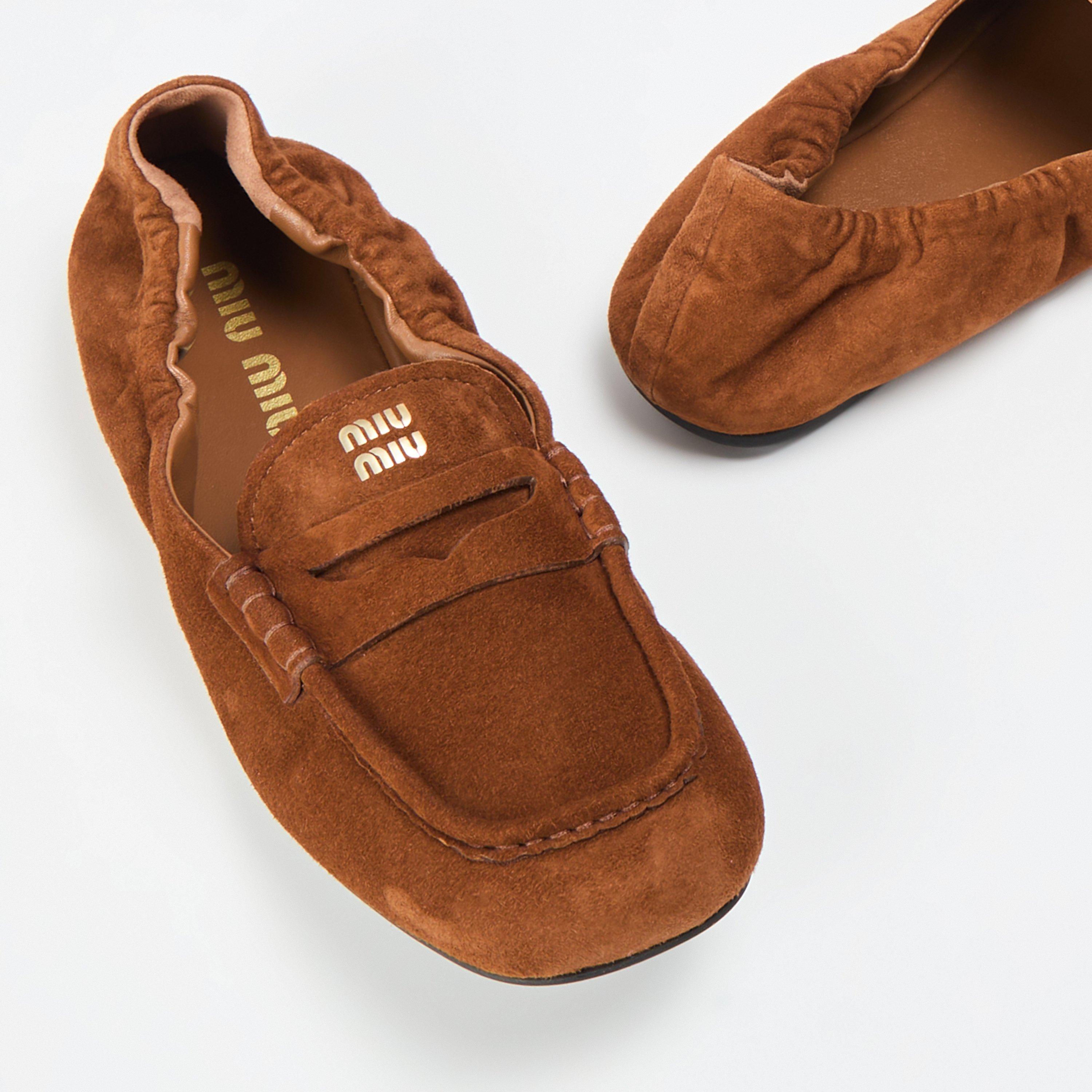 Rovere Suede - Miu Miu - Women's Aviator Aviation-Inspired Loafers - 4