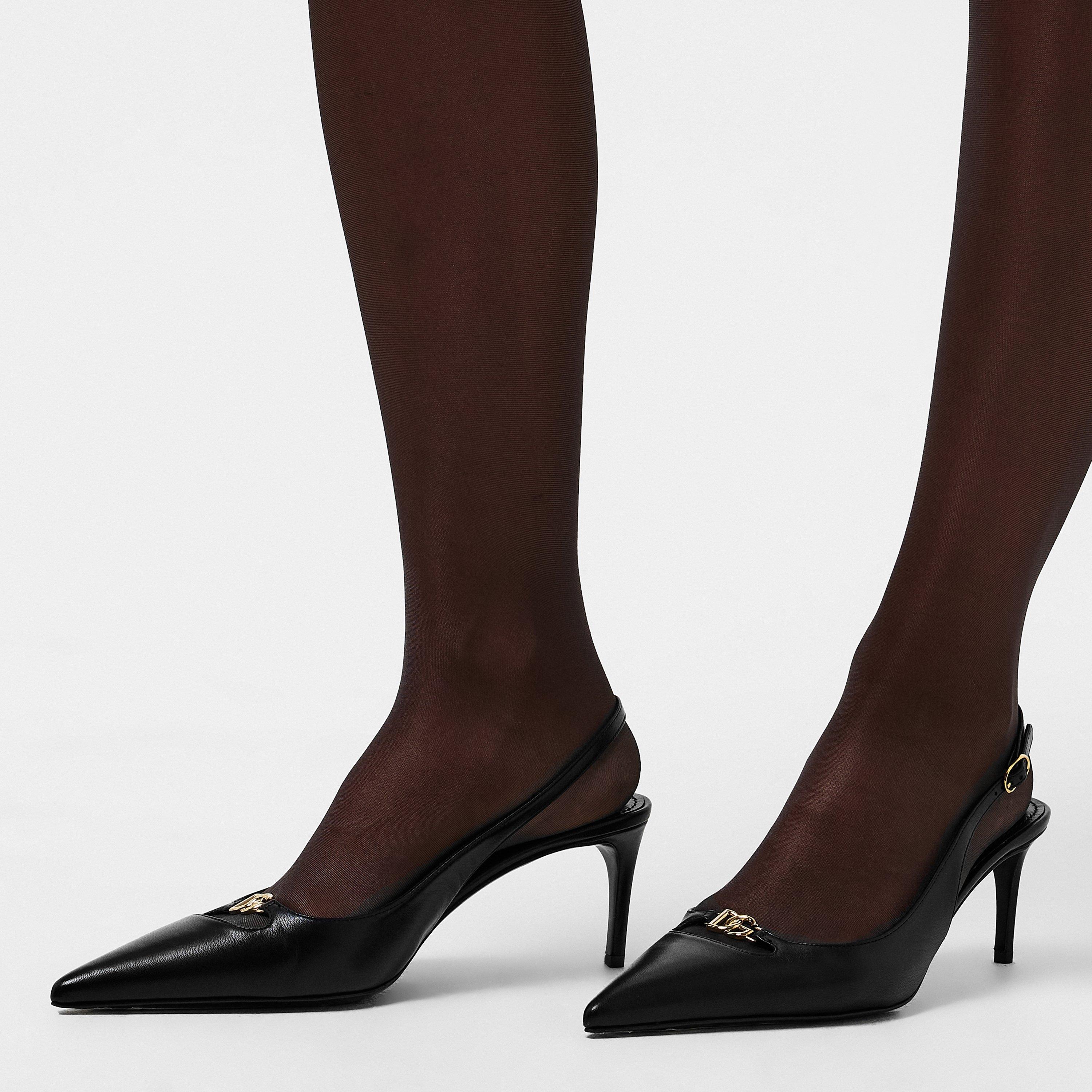 Black - Dolce and Gabbana - Women's Slingbacks Shoe - 3