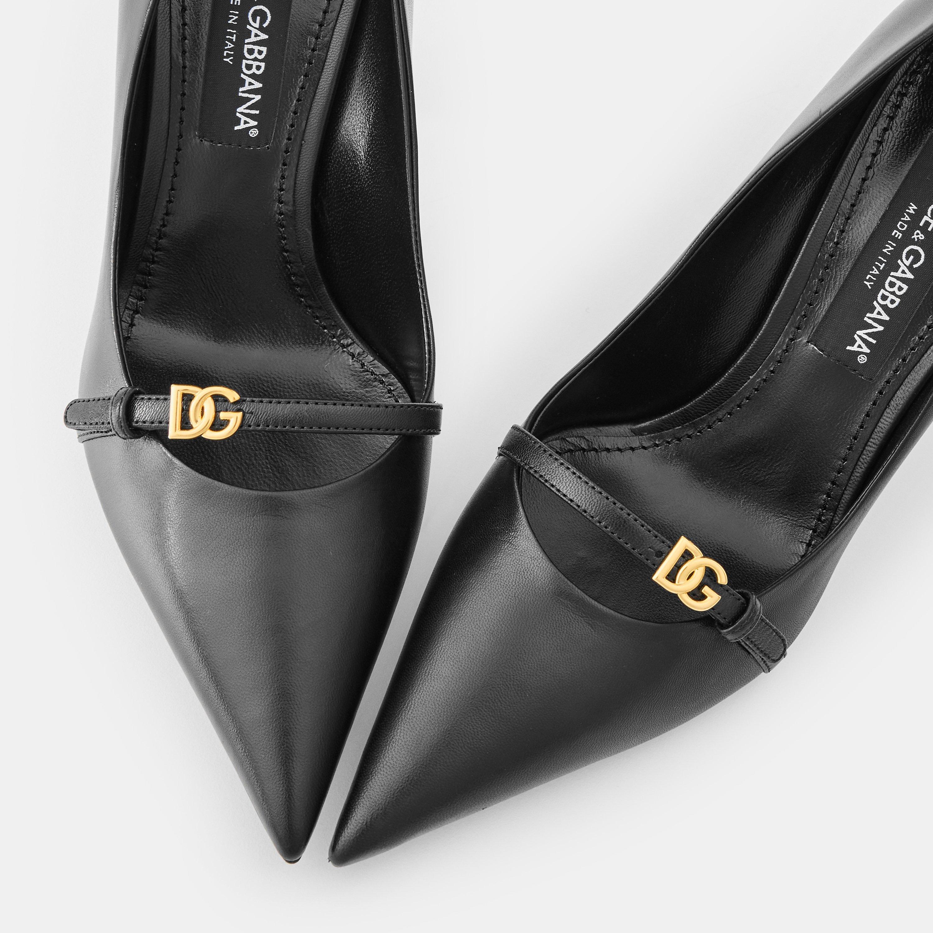 Black - Dolce and Gabbana - Women's Stiletto Court Shoes - 4