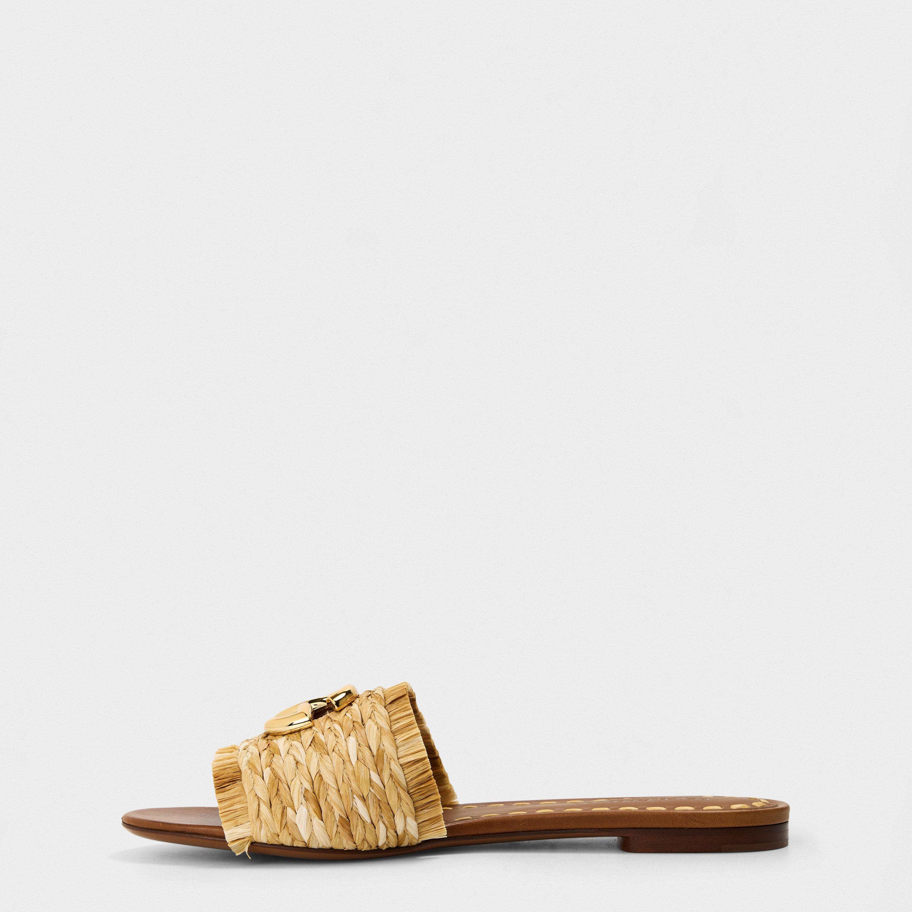 Rafia - Dolce and Gabbana - Women's Rafia Flat Sandals - 2