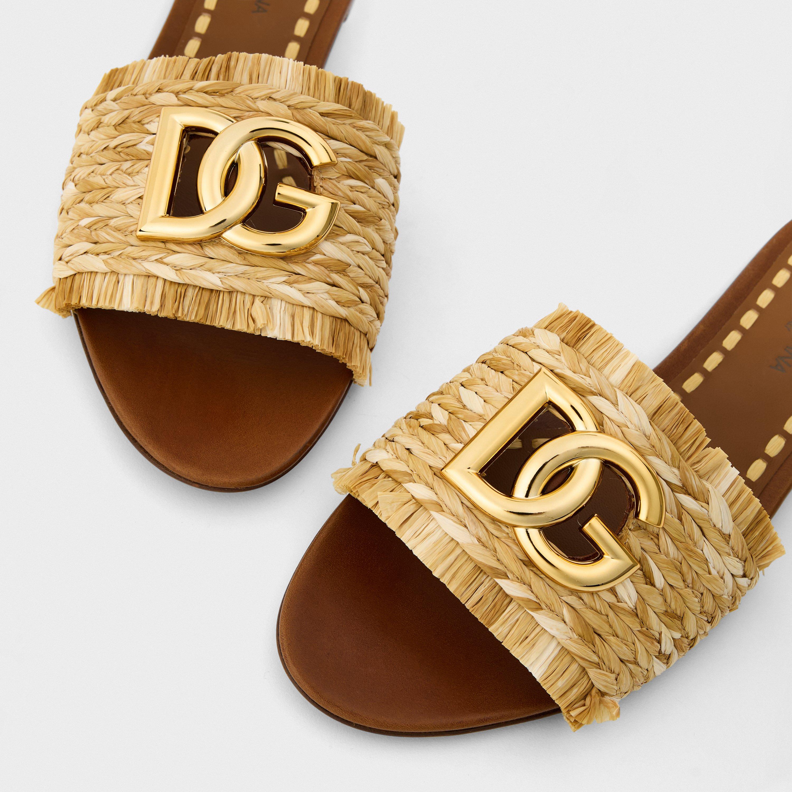 Rafia - Dolce and Gabbana - Women's Rafia Flat Sandals - 4