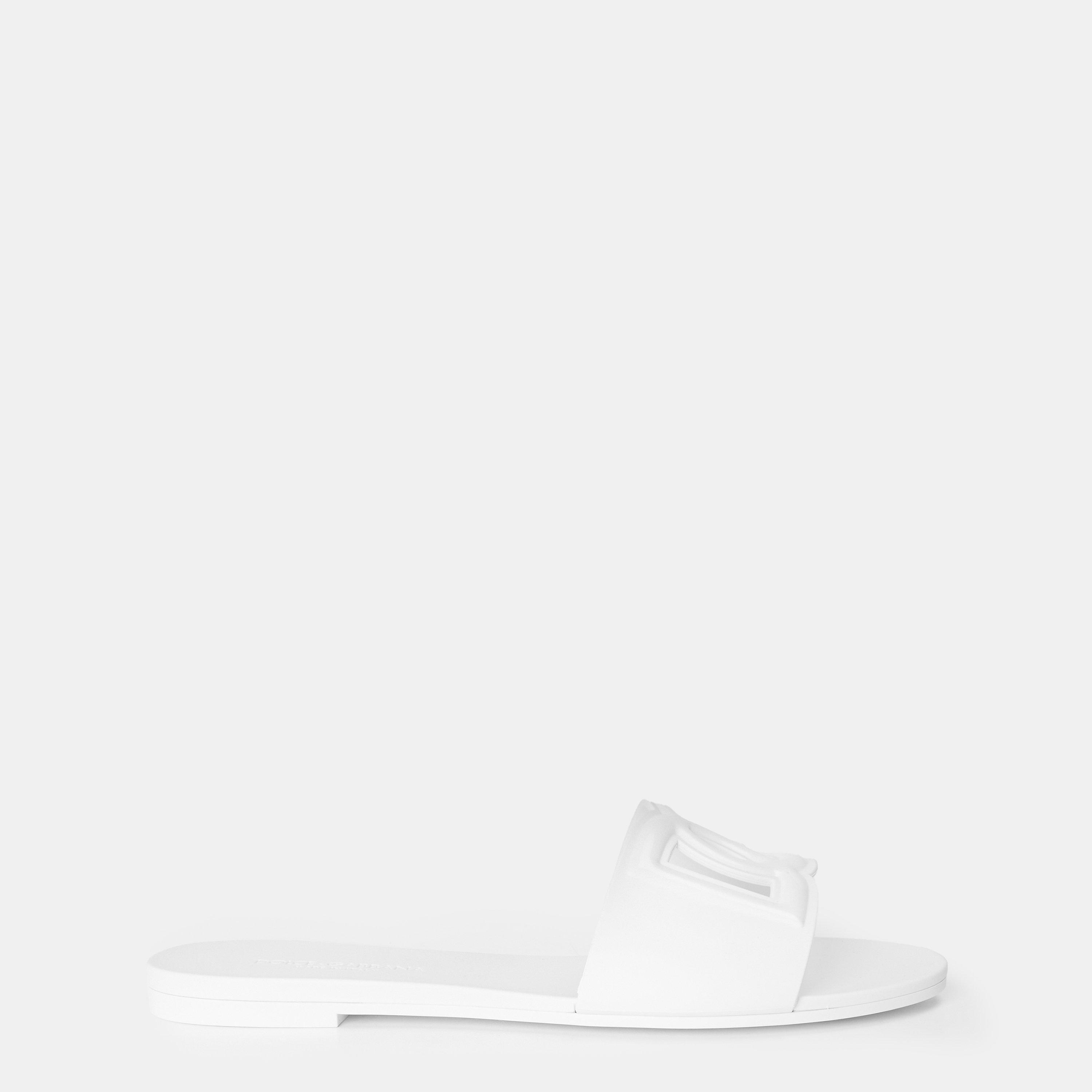 White - Dolce and Gabbana - Slide Sandals - 1