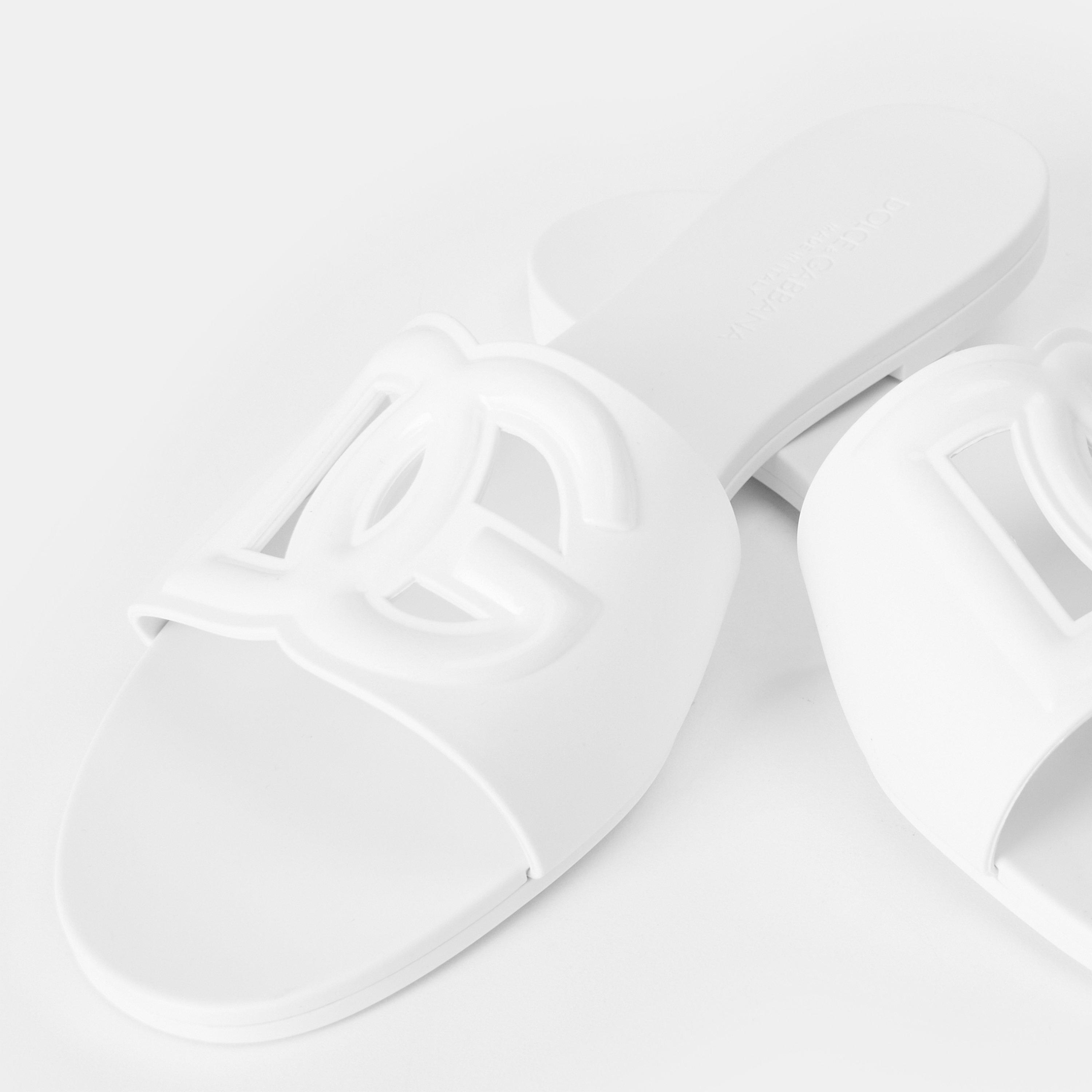 White - Dolce and Gabbana - Slide Sandals - 4
