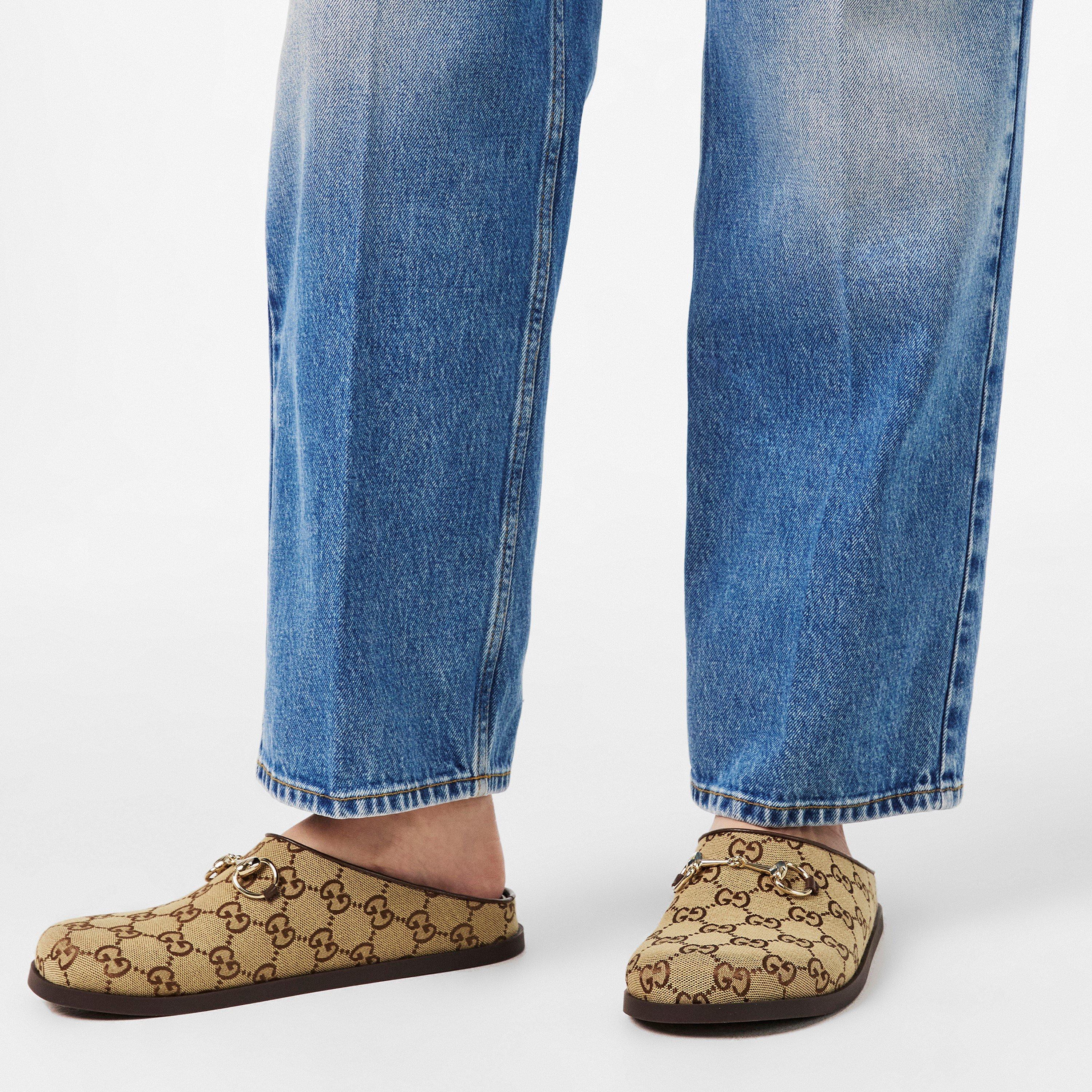 Camel Ebony - Gucci - Women's Flat Mules - 3