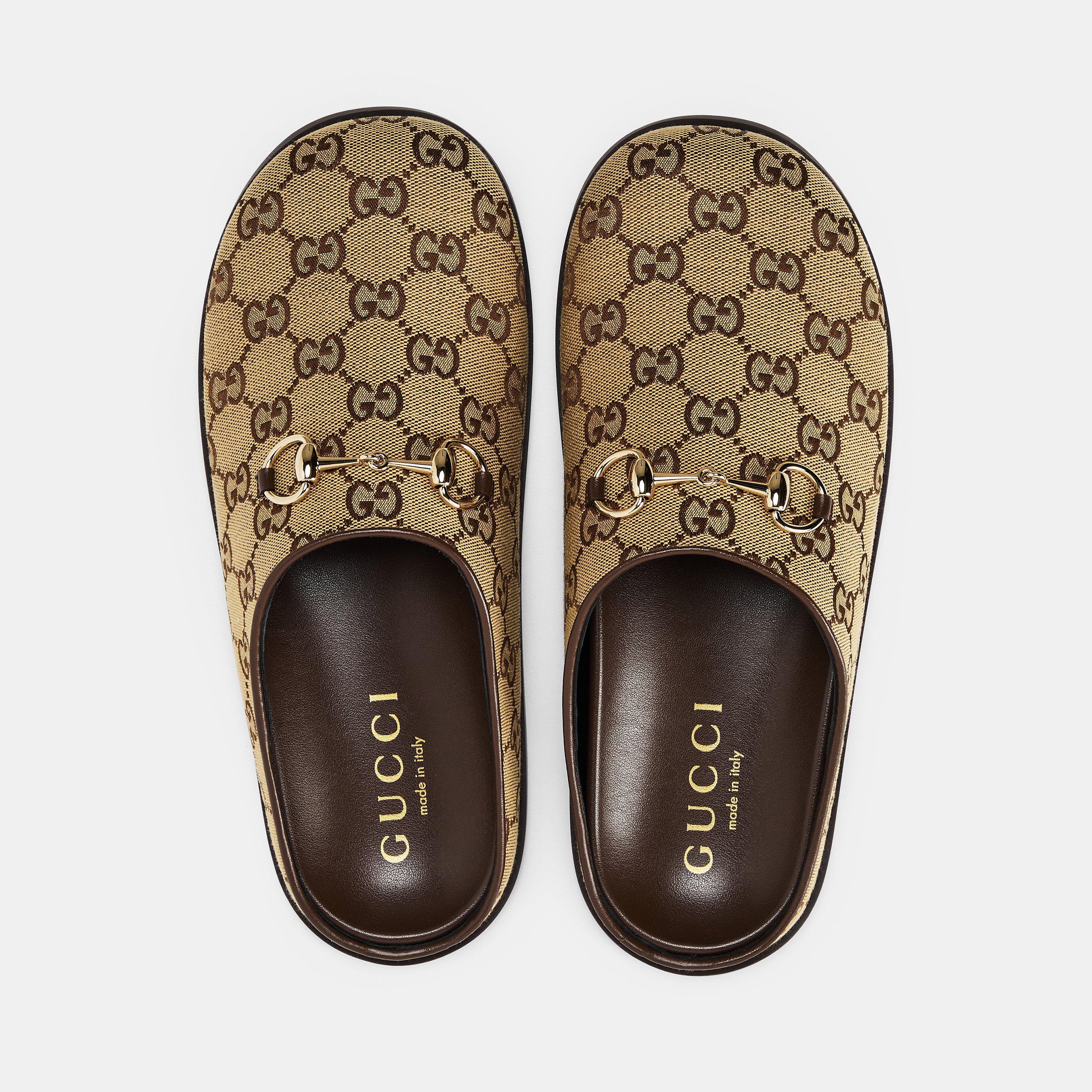 Camel Ebony - Gucci - Women's Flat Mules - 5