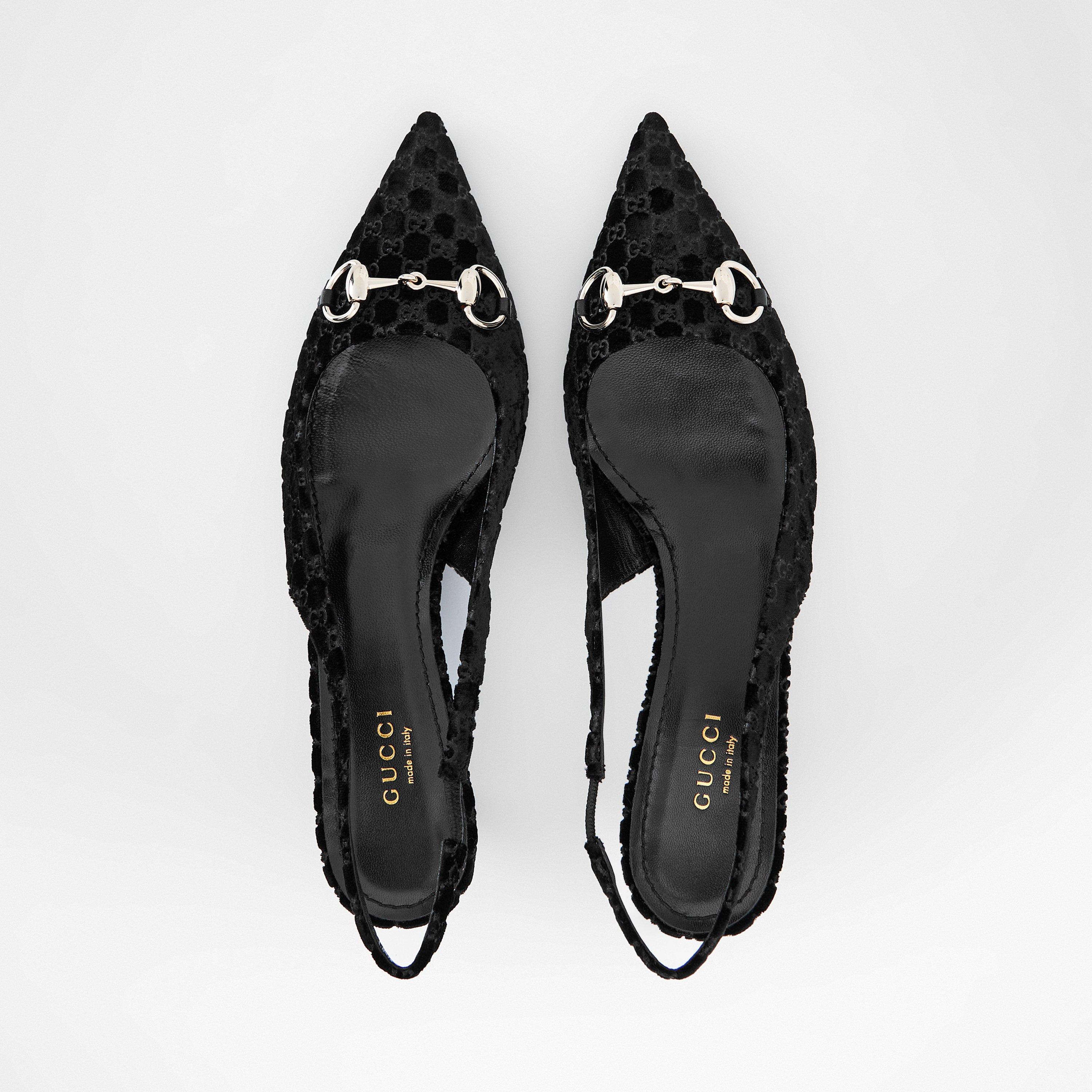 Black - Gucci - Women's Erin Pump Slingbacks - 5