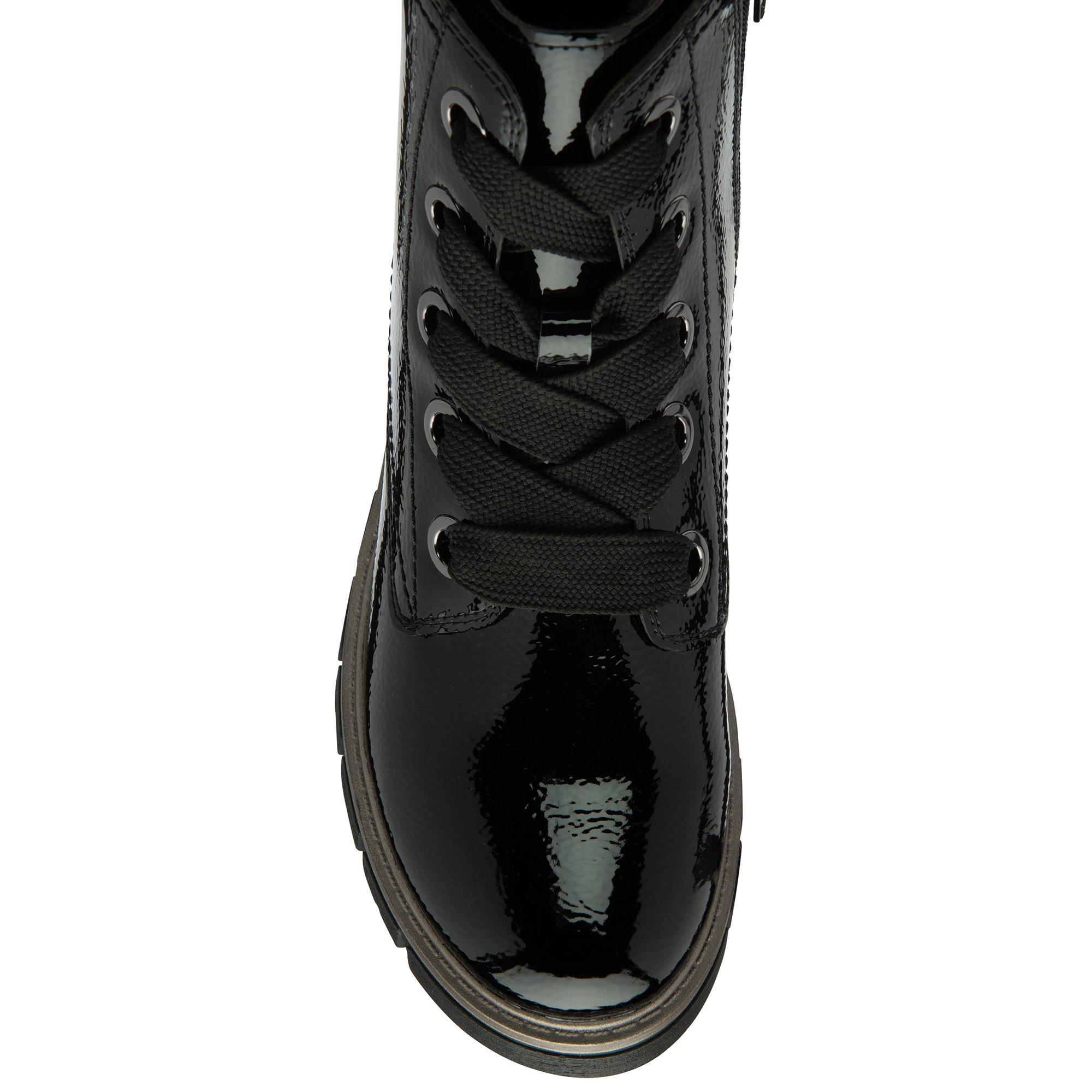 Black Patent - Lotus Shoes - Lotus Jojo Patent Ankle Boots - 4