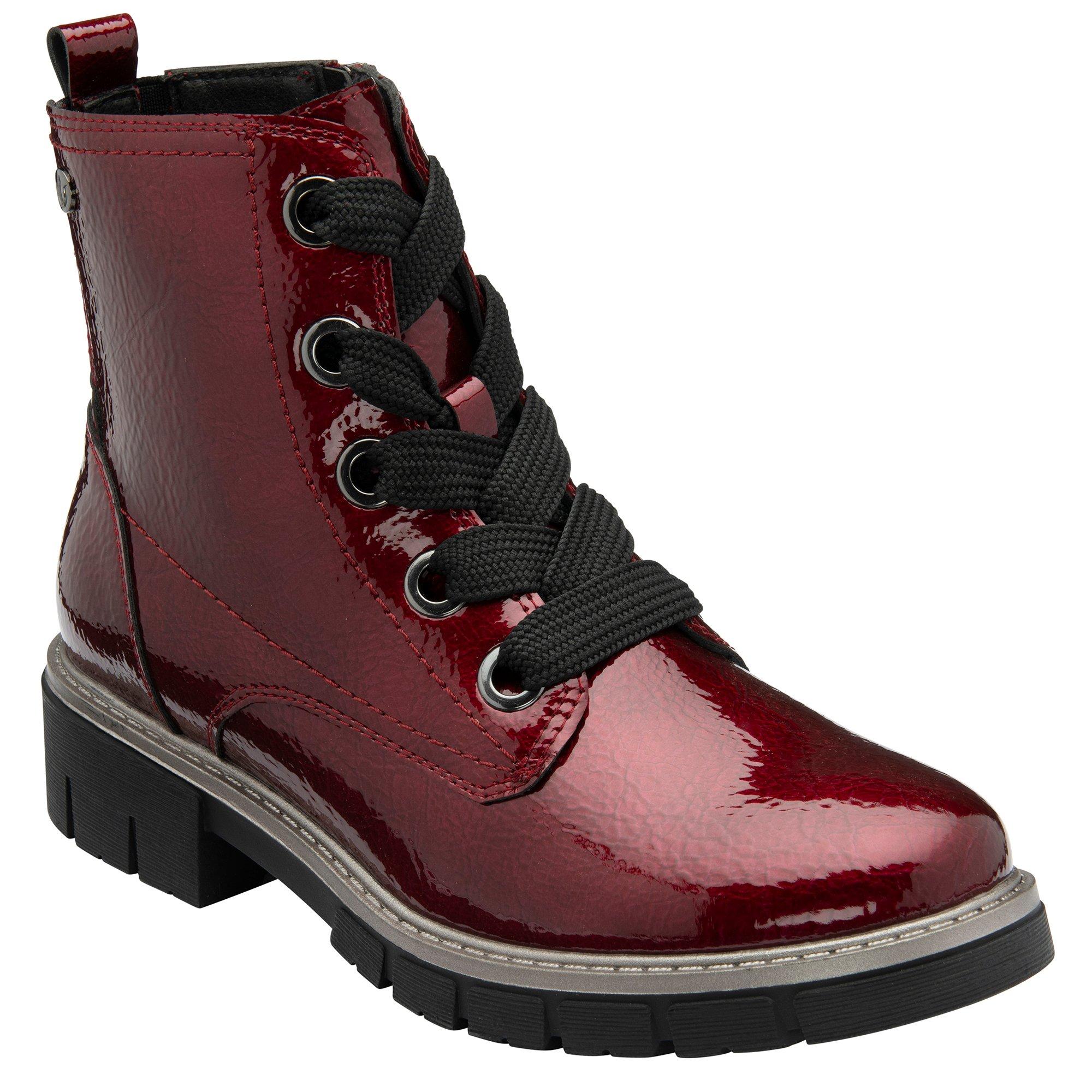 Lotus Shoes Women's Jojo Patent Ankle Boots - Bordo Patent - 5 (38)
