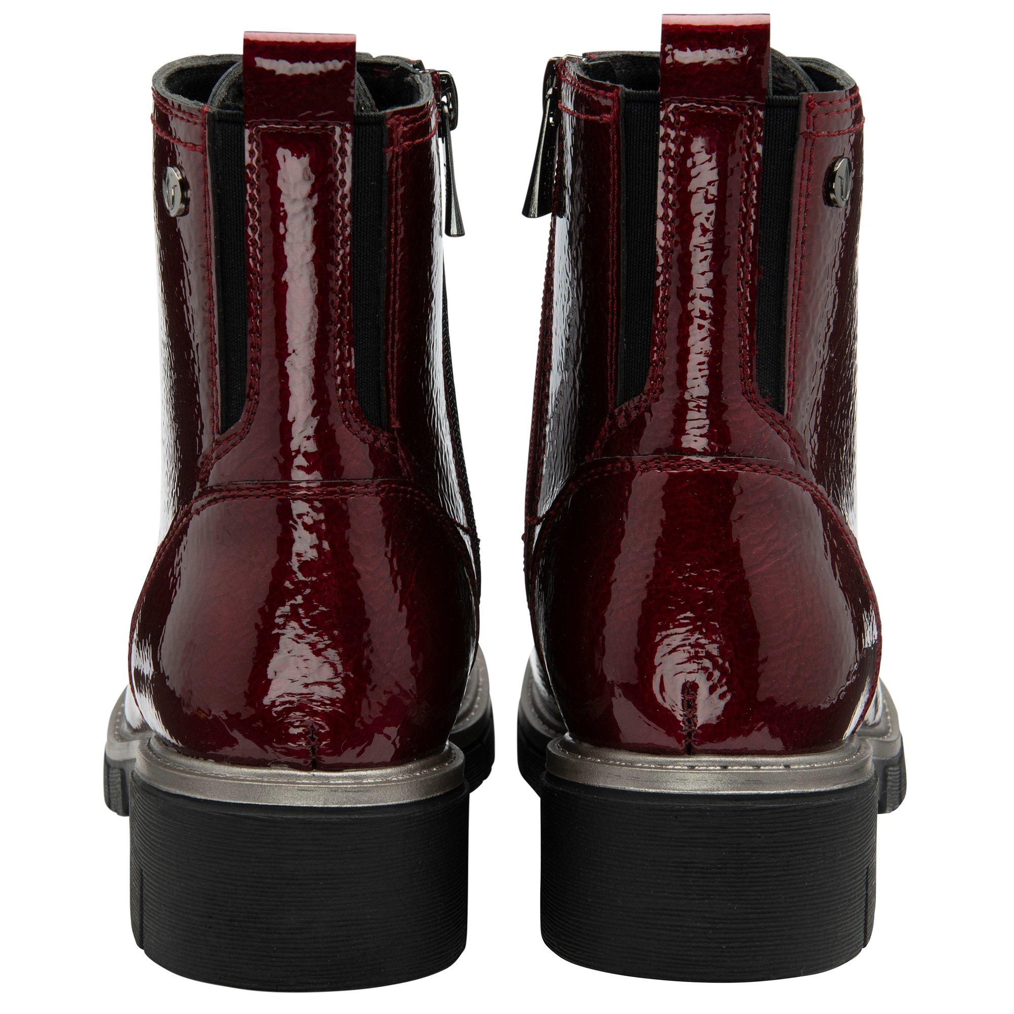 Bordo Patent - Lotus Shoes - Jojo Patent Ankle Boots - 3