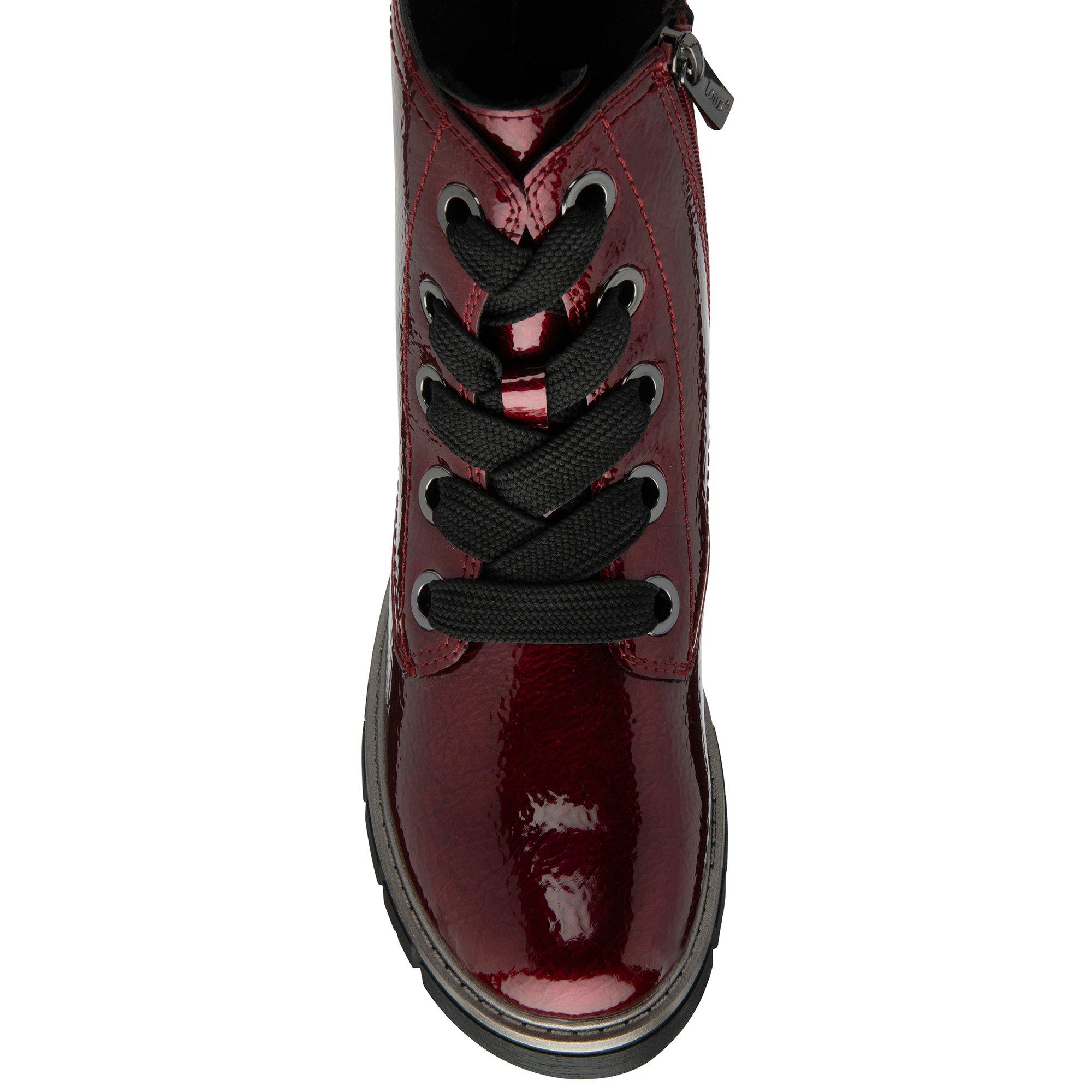 Bordo Patent - Lotus Shoes - Jojo Patent Ankle Boots - 4