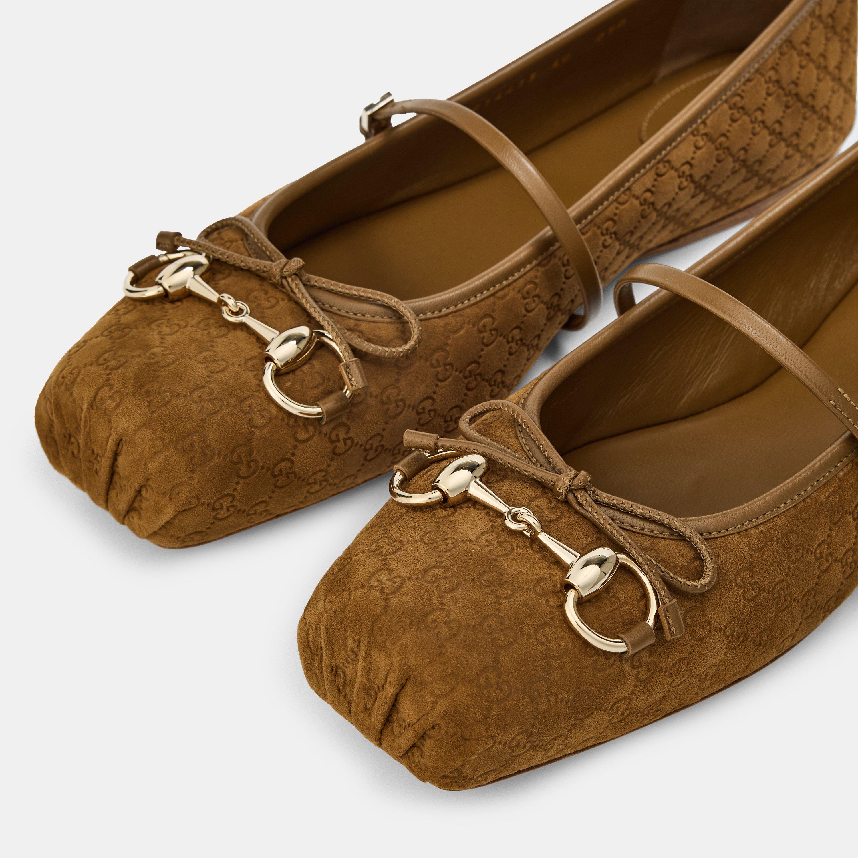 Cuoio Dafne - Gucci - Horsebit Ballet Flats - 4