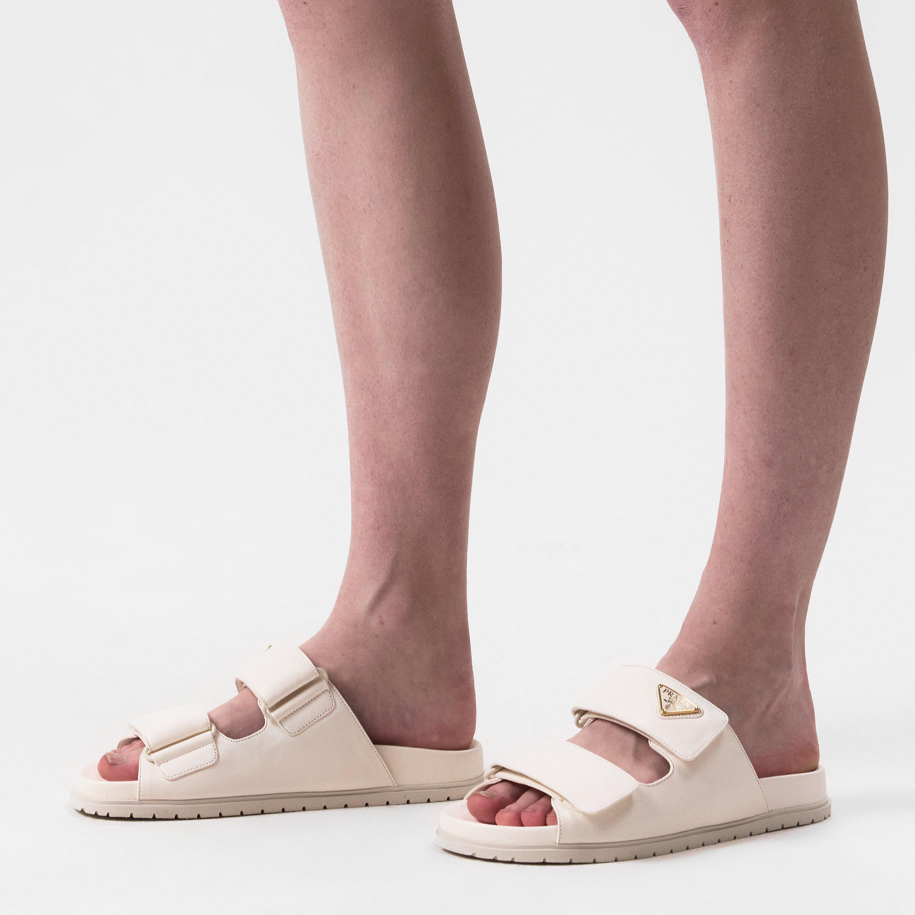 Bianco - Prada - Leather Strap Sandals - 3