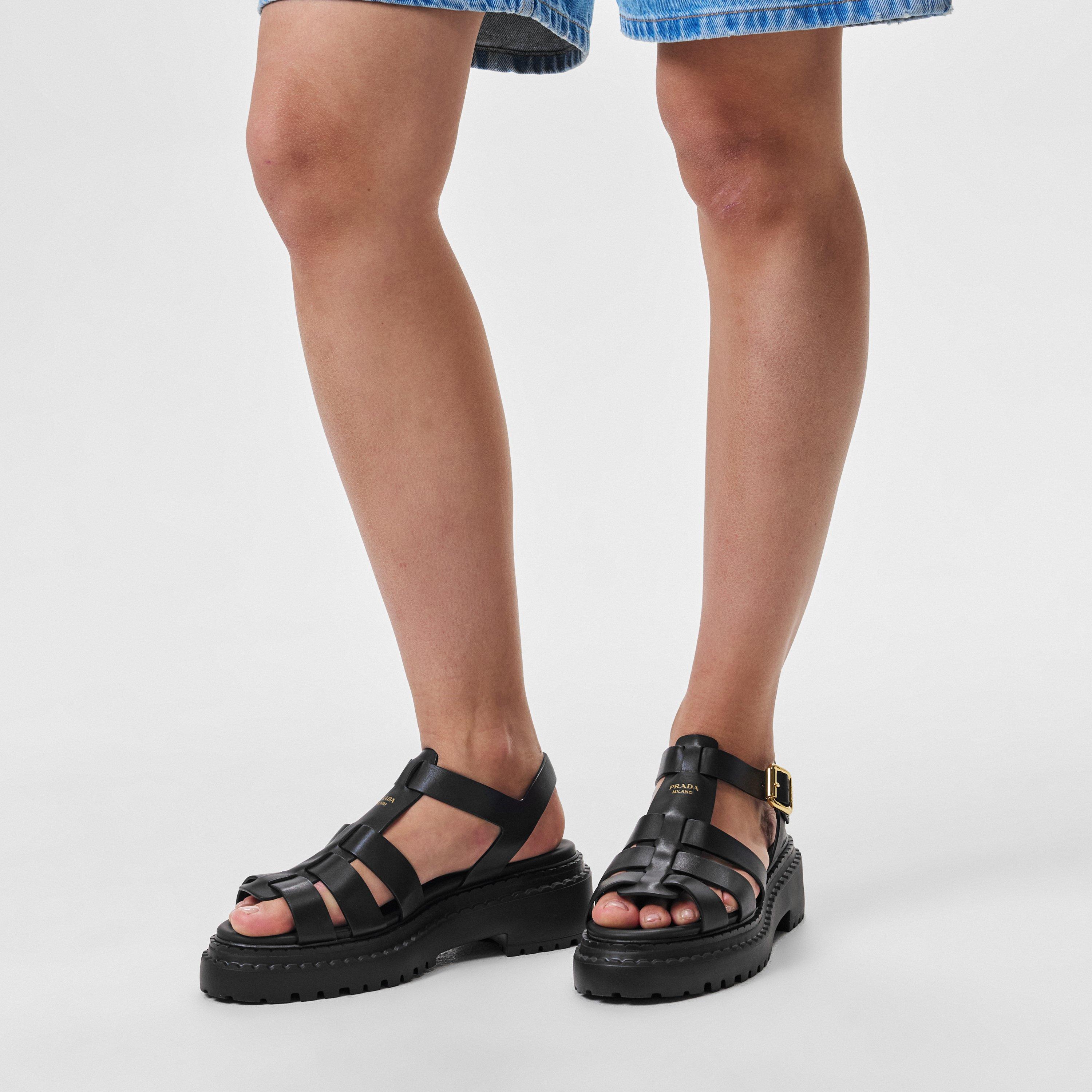 Nero - Prada - Caged Sandals - 2