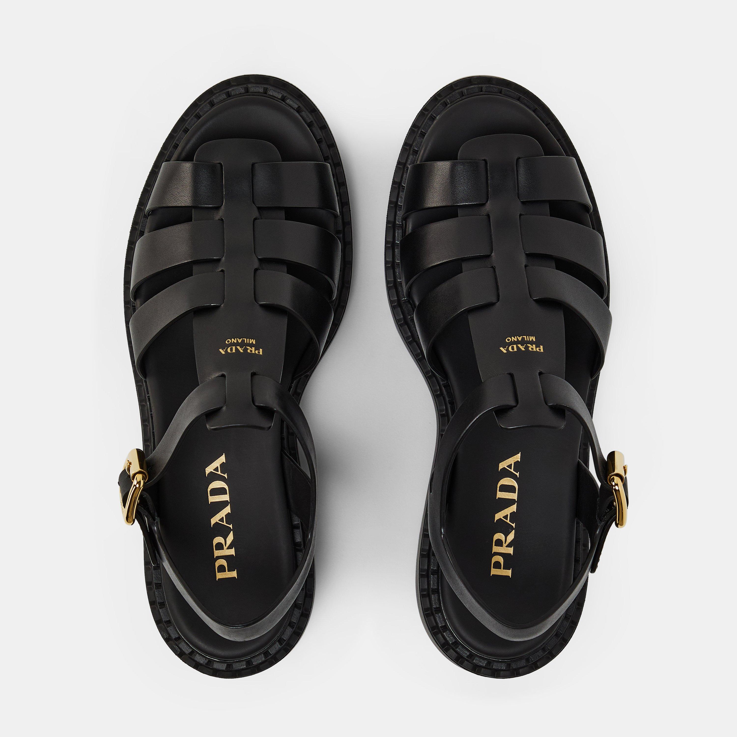 Nero - Prada - Caged Sandals - 3