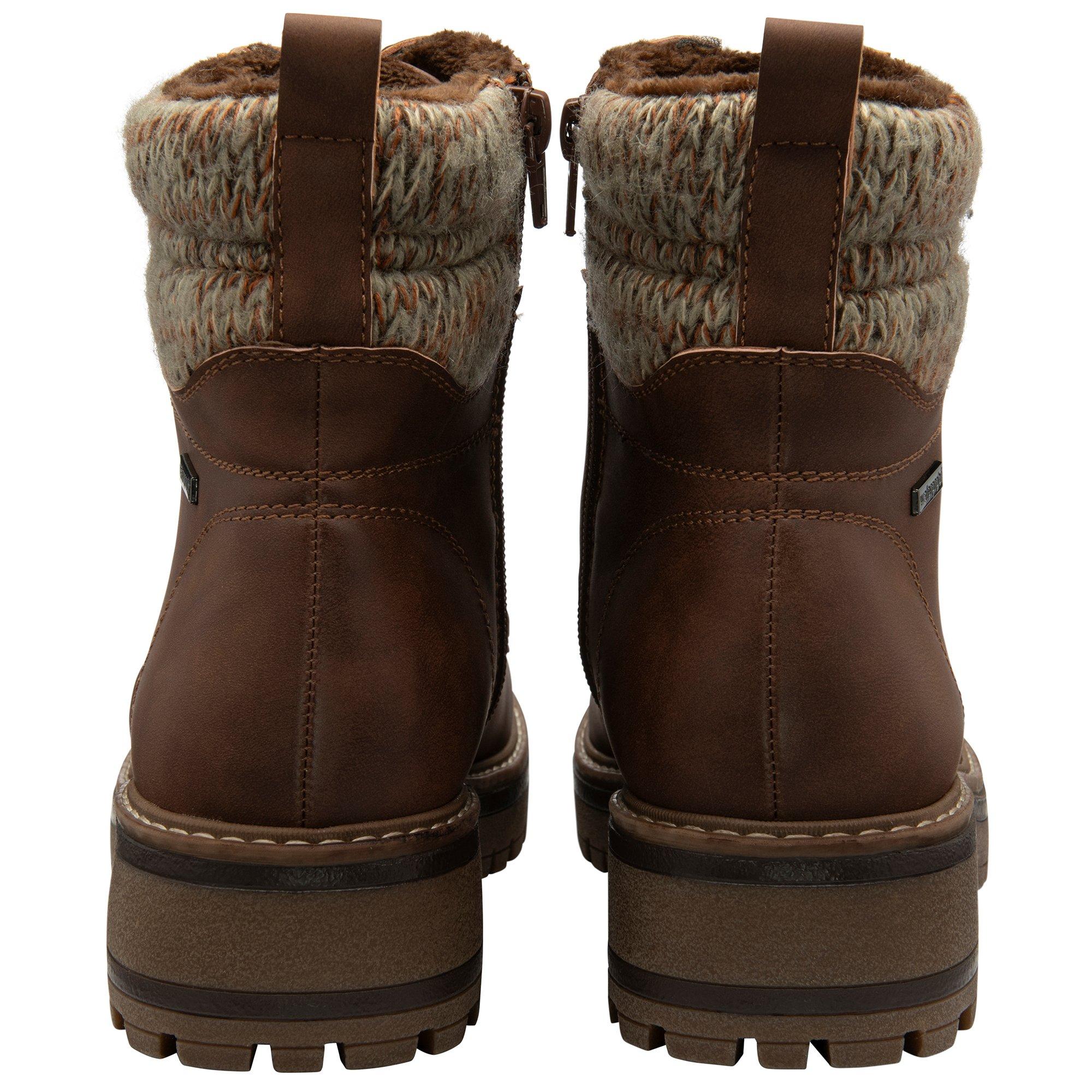 Brown - Lotus Shoes - Lotus Stefani Brown Zip-Up Ankle Boots - 3