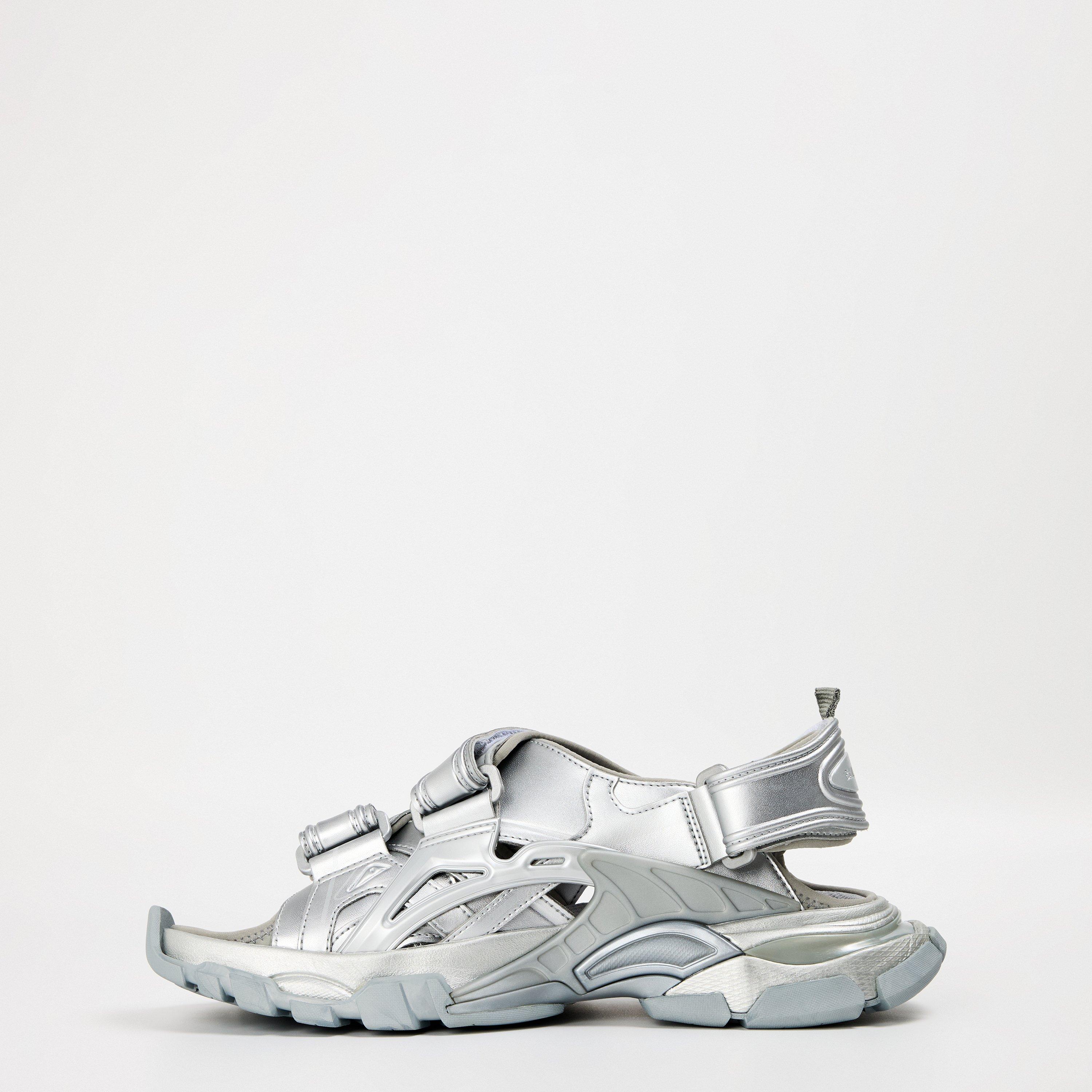 Silver Metallic - Balenciaga - Track Sandals - 2