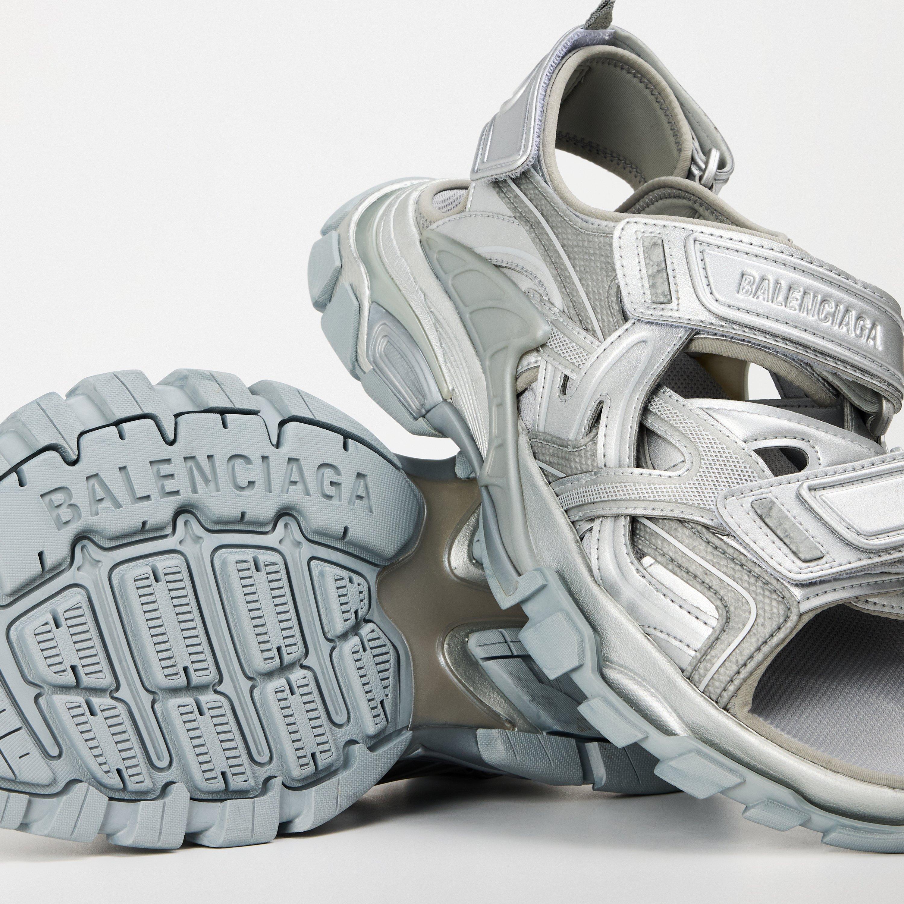 Silver Metallic - Balenciaga - Track Sandals - 3