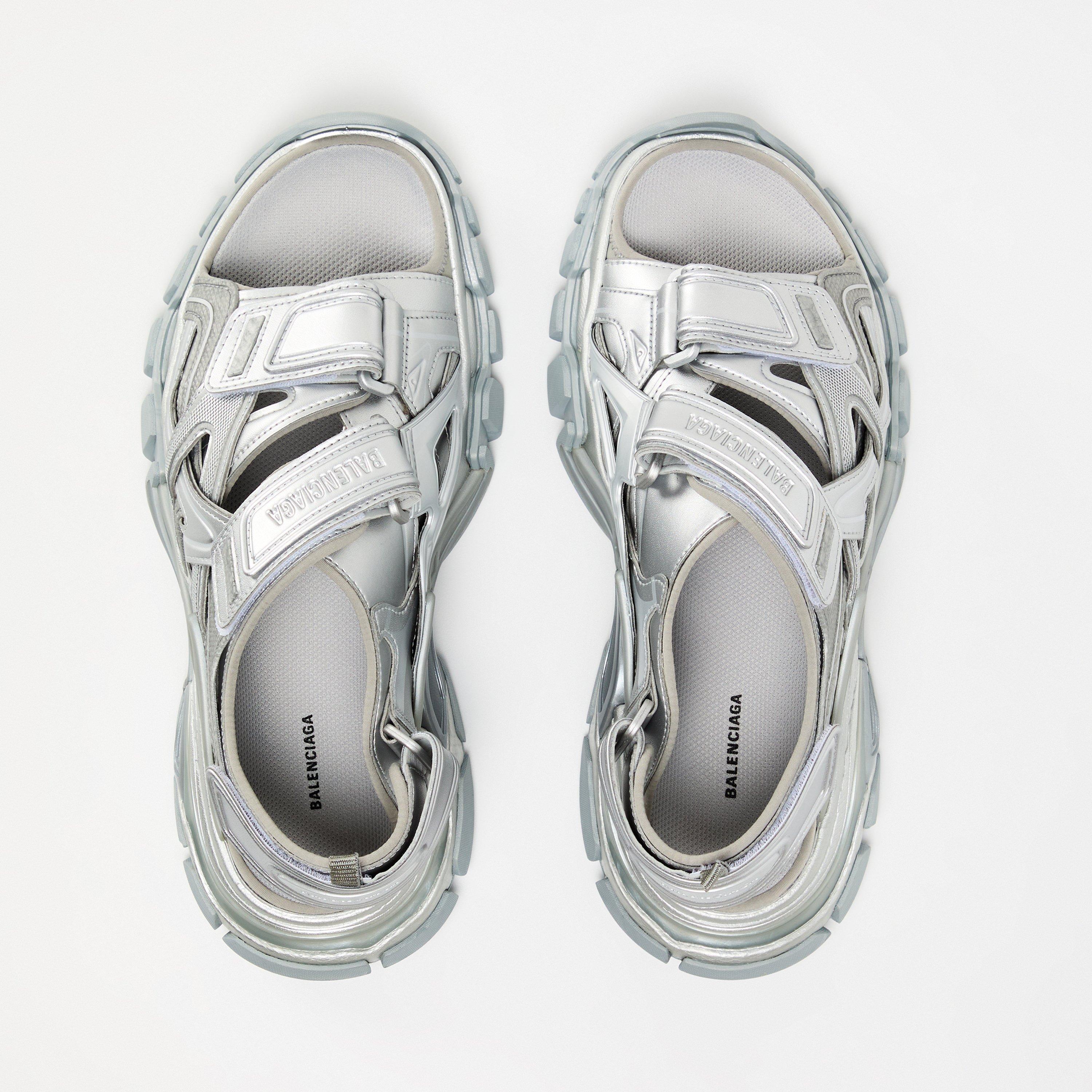 Silver Metallic - Balenciaga - Track Sandals - 4