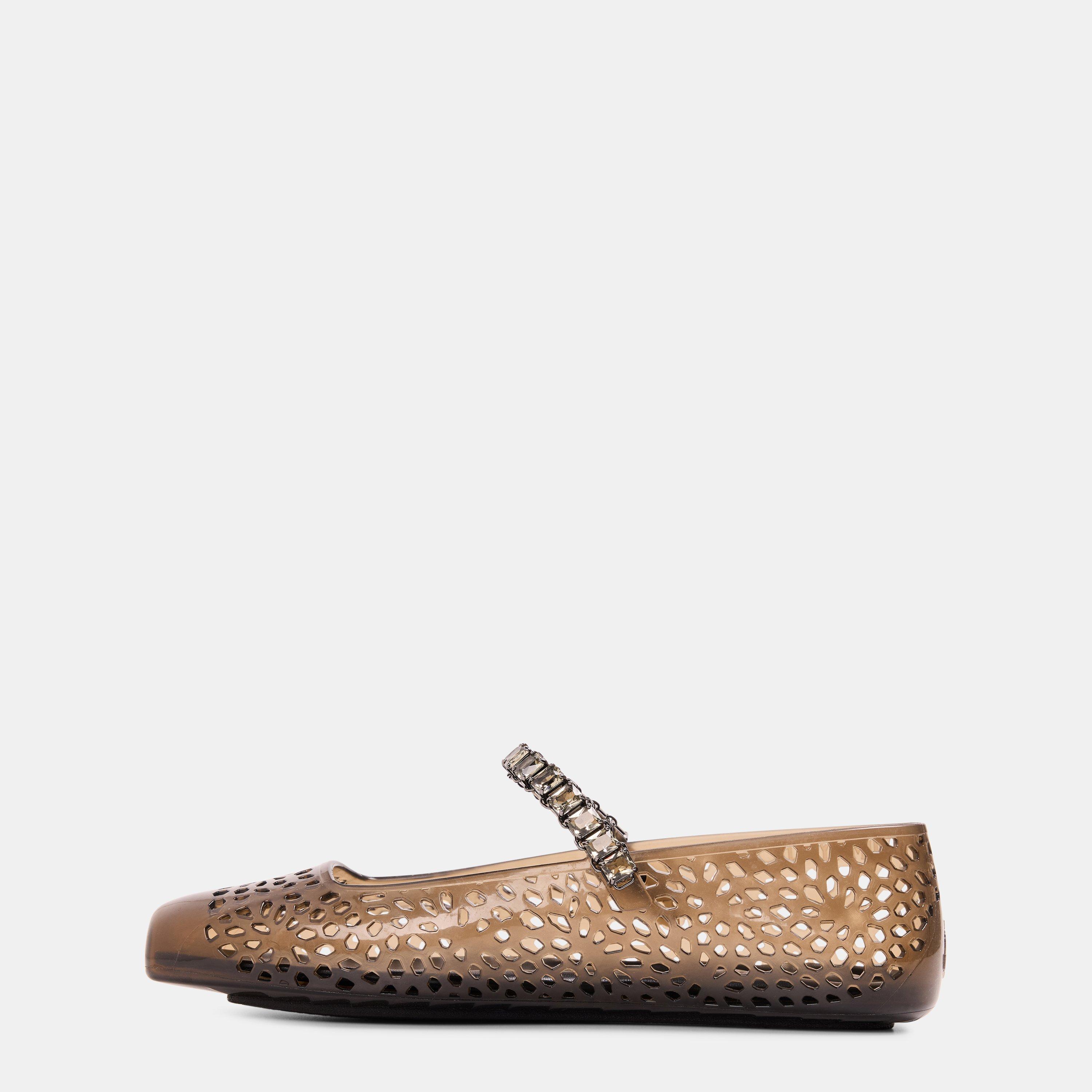 Black/Smoke - Jimmy Choo - Women's Jelly Ballet Pumps - 2