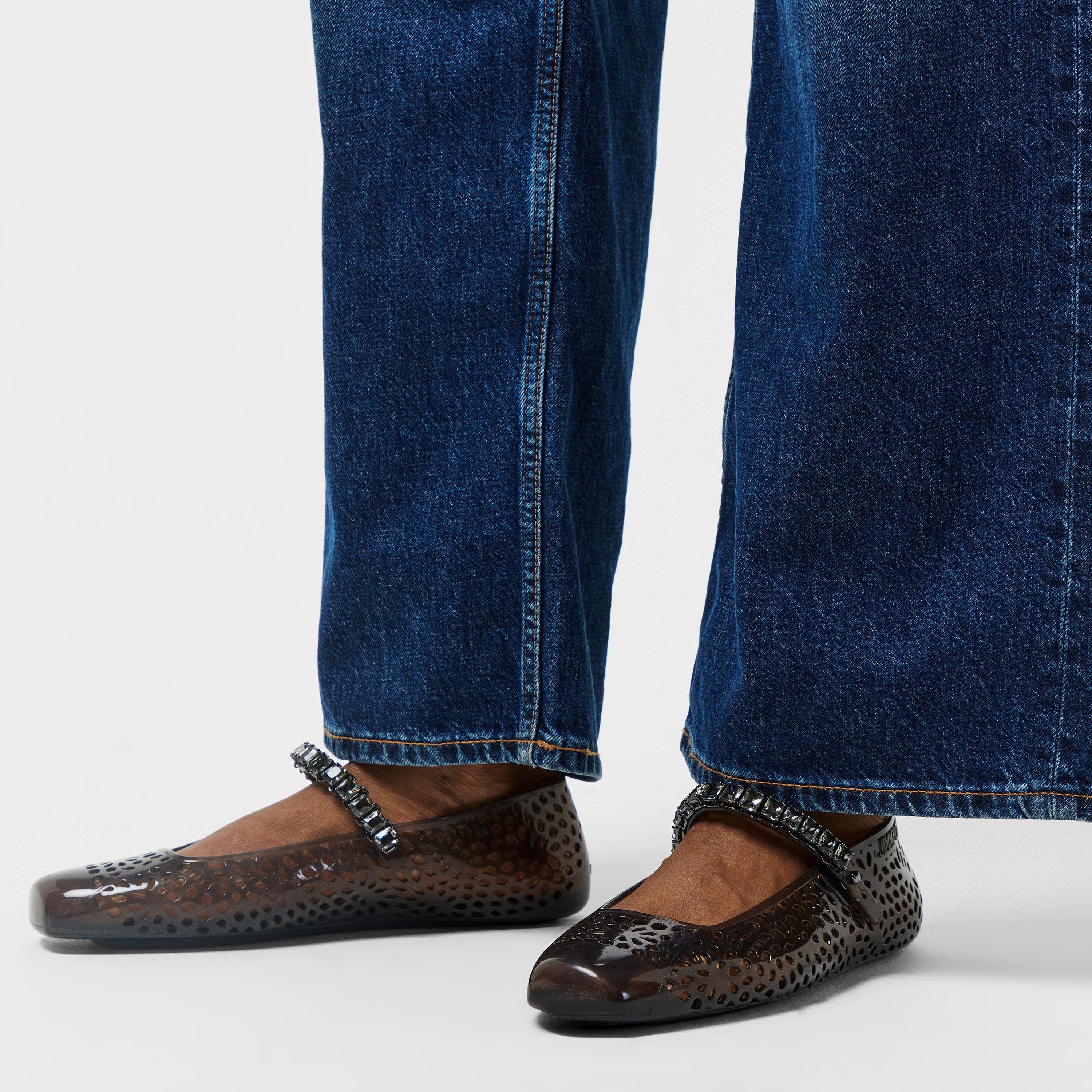 Black/Smoke - Jimmy Choo - Women's Jelly Ballet Pumps - 3