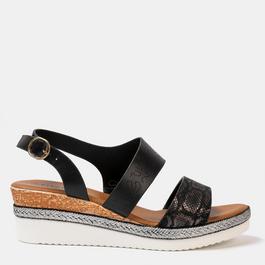 Firetrap Ella Ladies Back-Strap Wedge Sandals