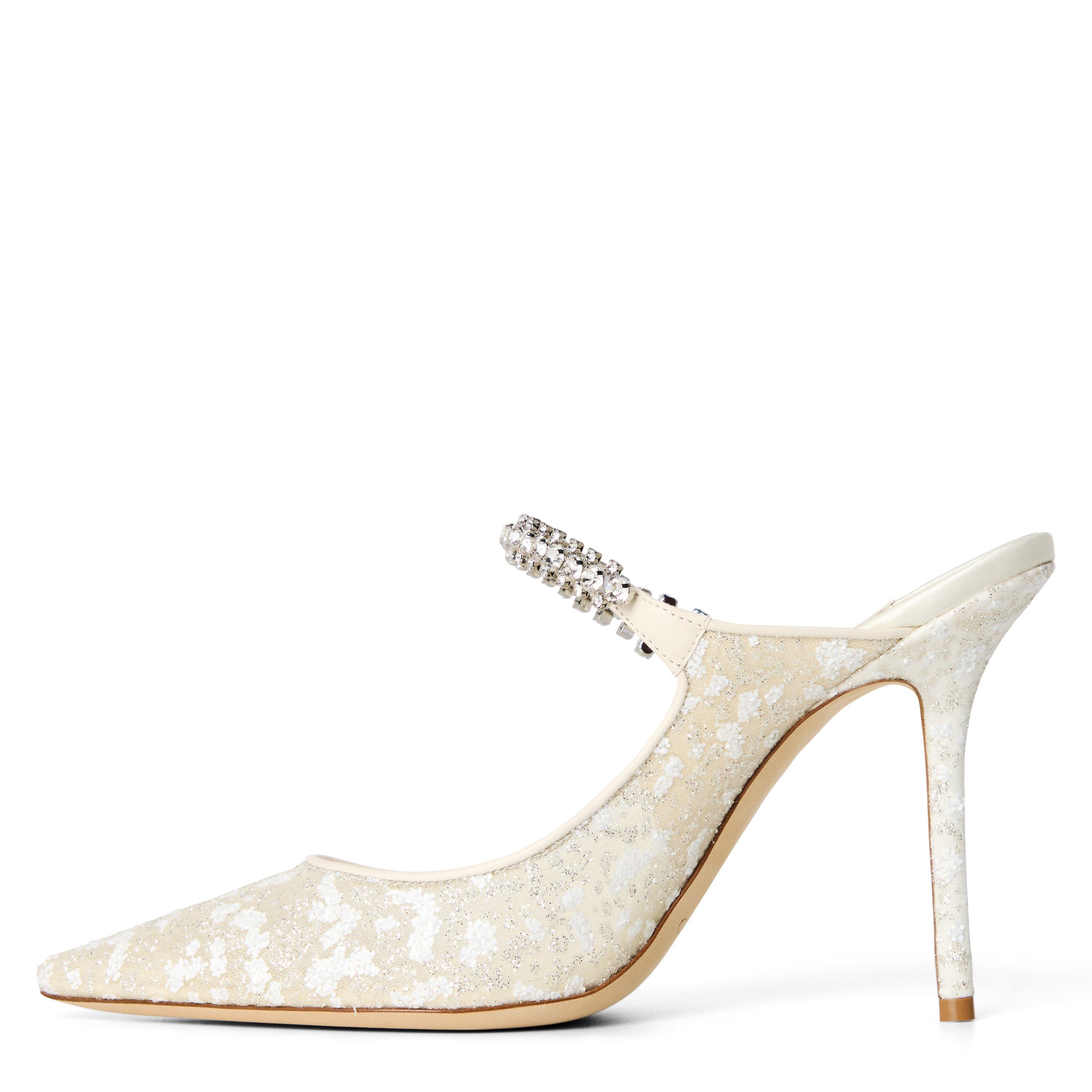 Silver White - Jimmy Choo - Women's Bing Heeled Mules - 2