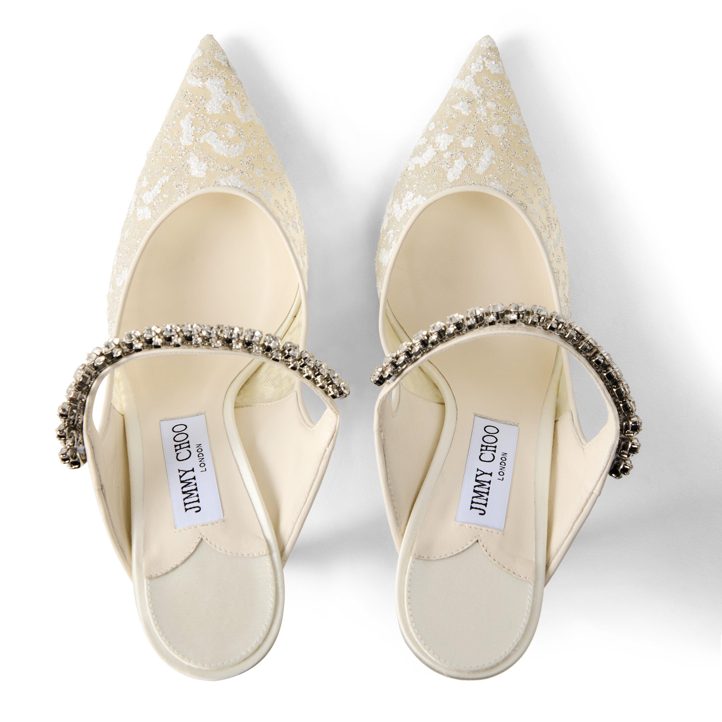 Silver White - Jimmy Choo - Women's Bing Heeled Mules - 4