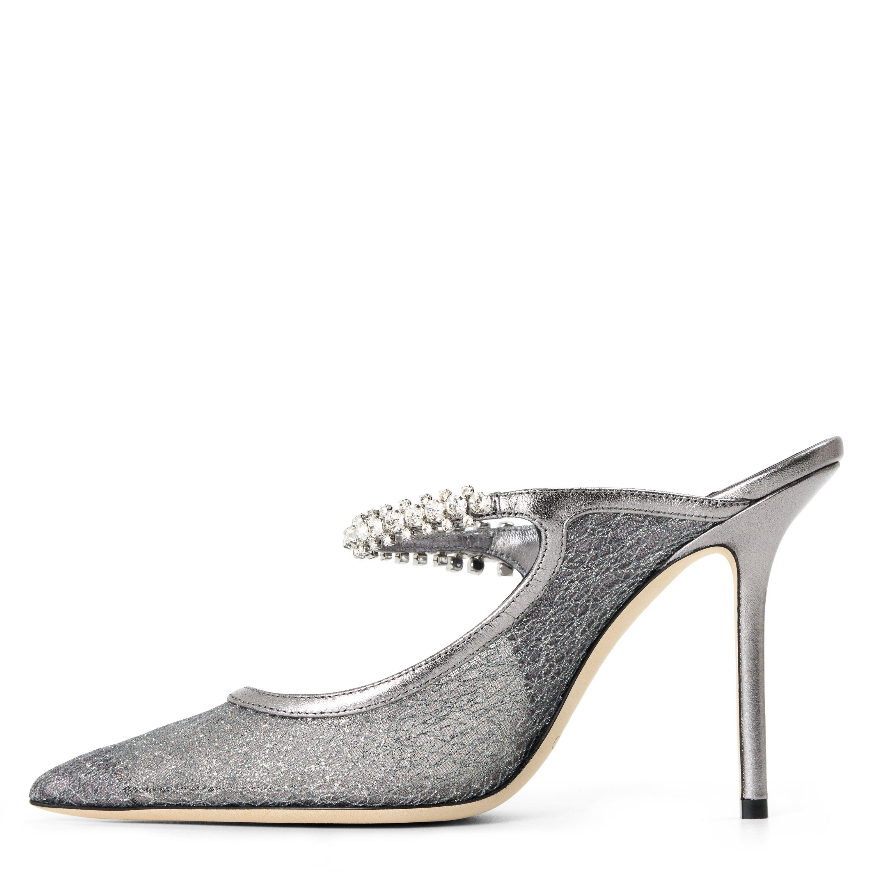 Anthracite - Jimmy Choo - Women's Bing Heeled Mules - 2