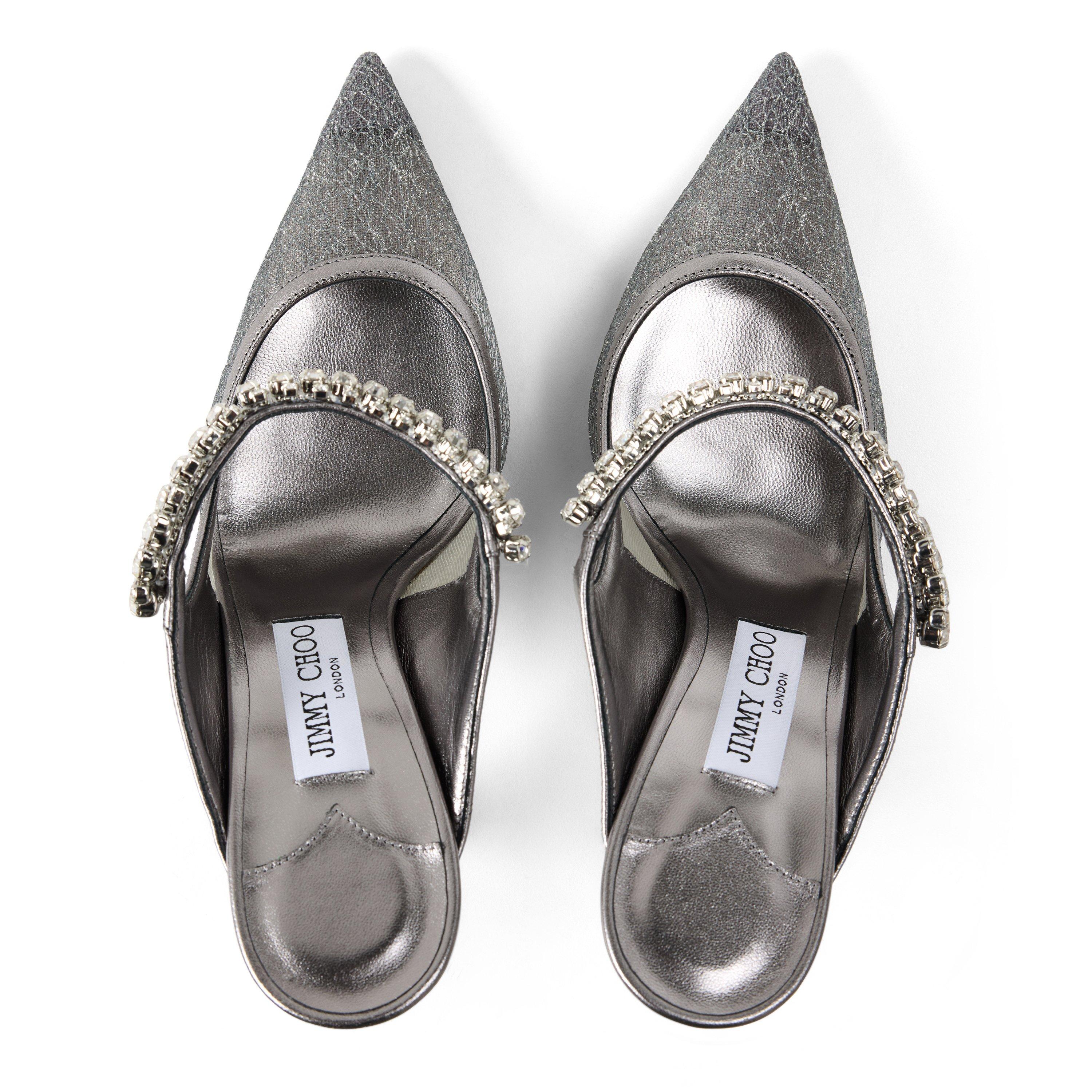 Anthracite - Jimmy Choo - Women's Bing Heeled Mules - 4