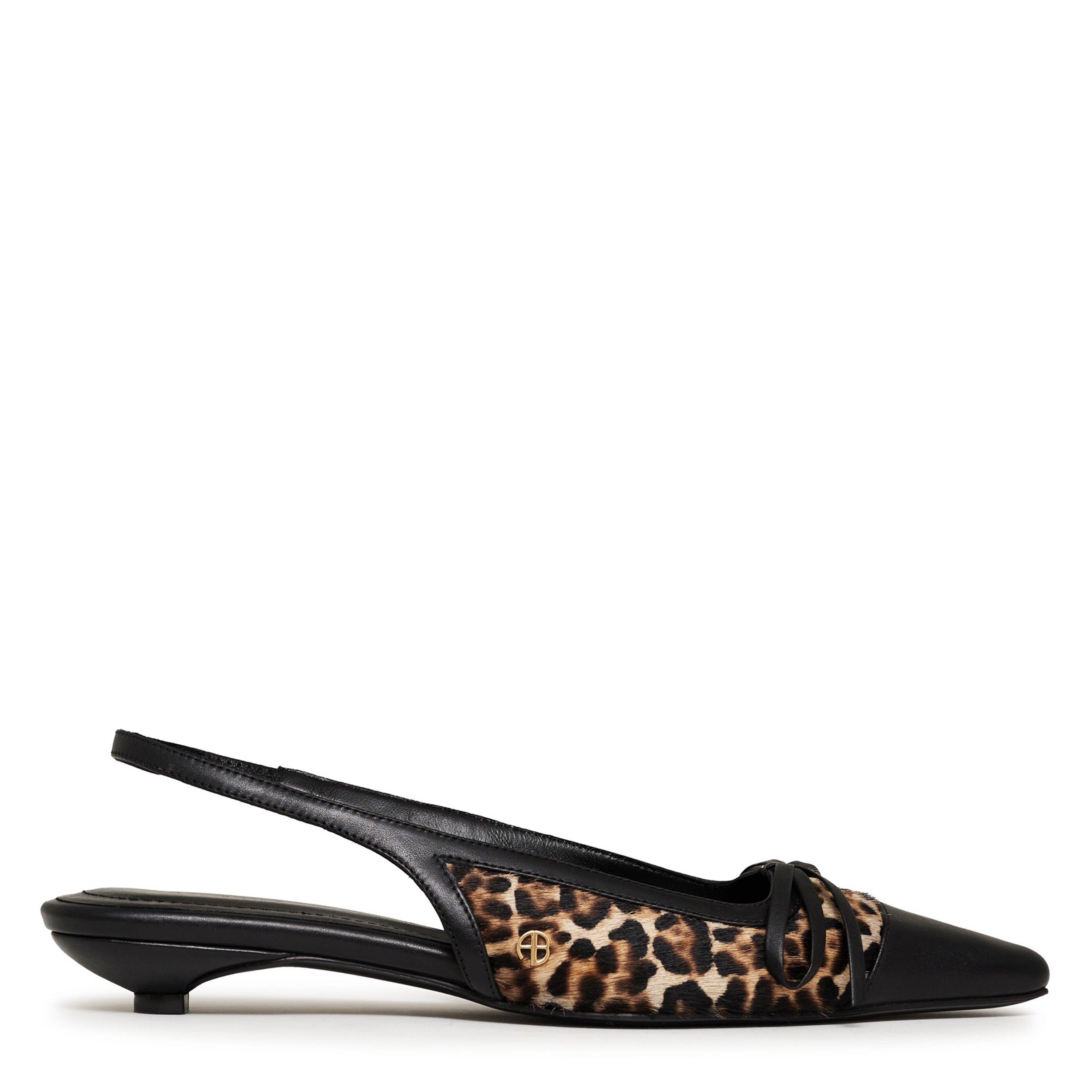 Leopard - Anine Bing - Womens Zoey Slingback Heels - 1