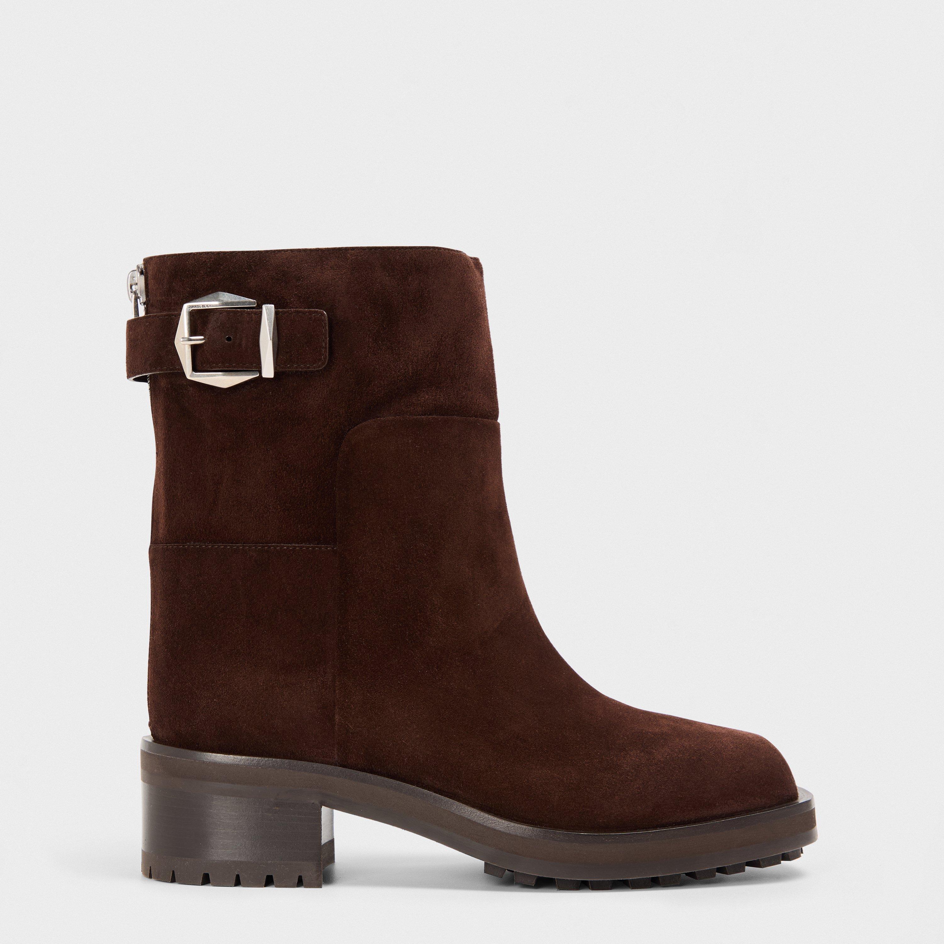 Choco Silver - Jimmy Choo - Women's Brooklyn 50 Western Cowboy Boots - 1