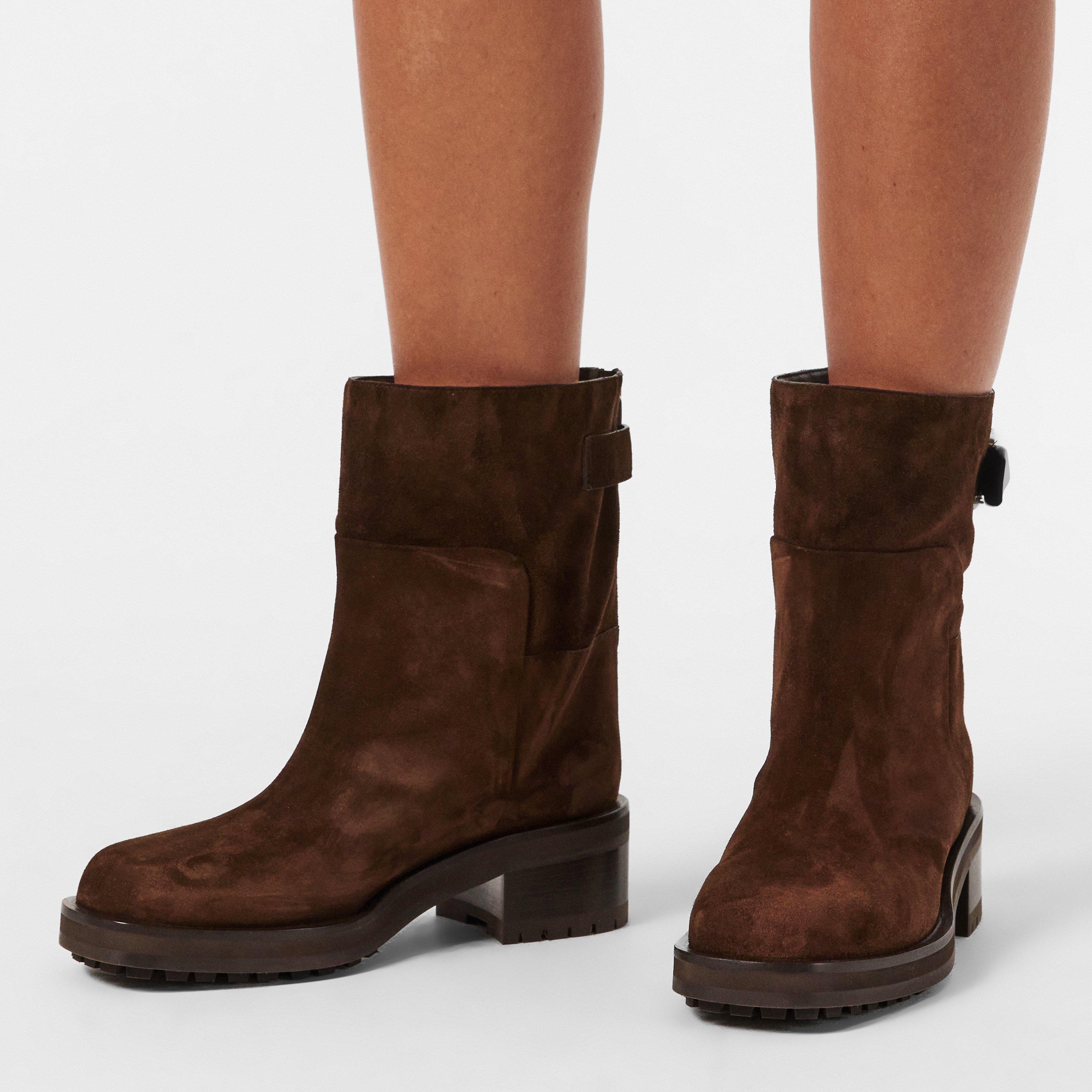 Choco Silver - Jimmy Choo - Women's Brooklyn 50 Western Cowboy Boots - 3