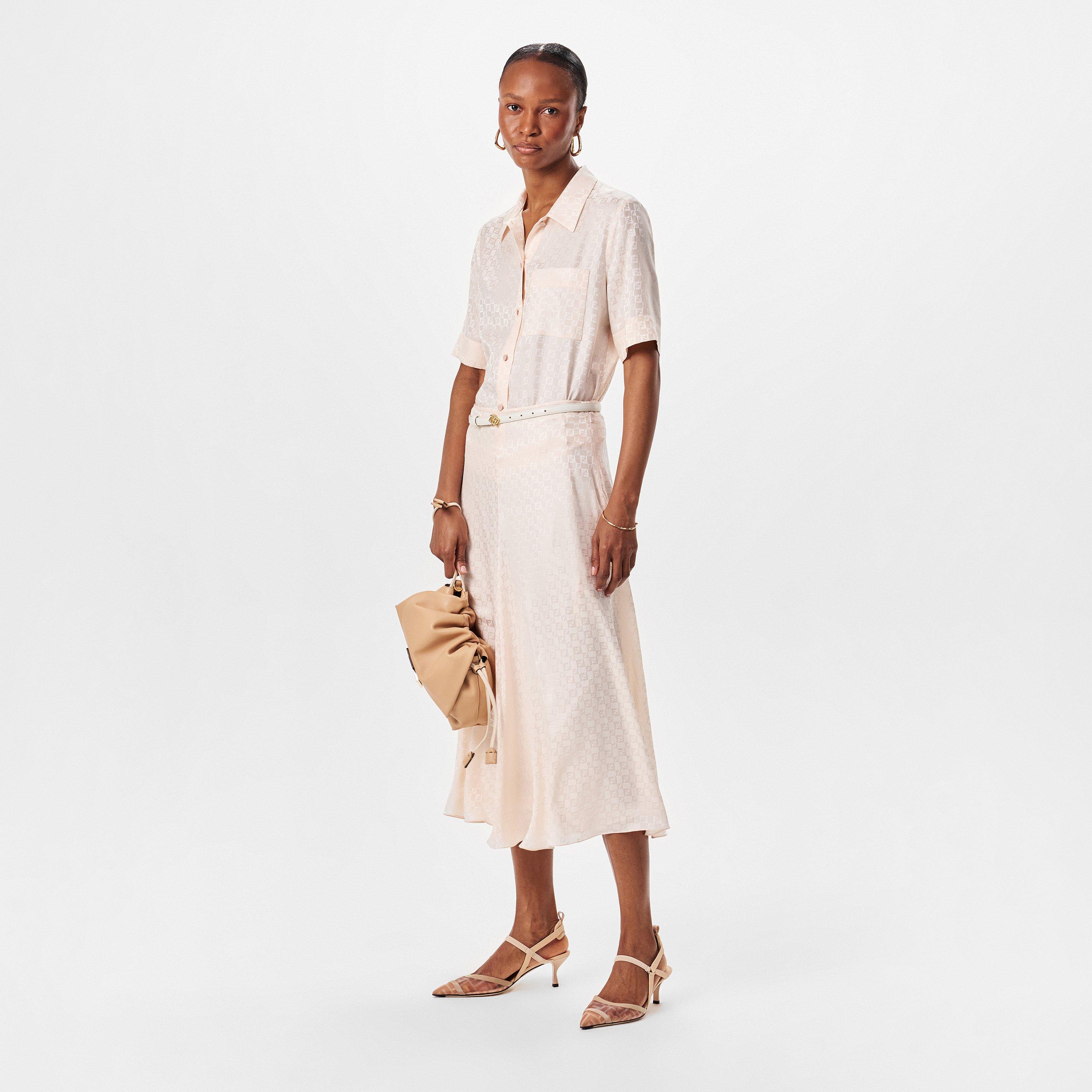 Rose/Almond - Fendi - Ff Motif Slingbacks - 6