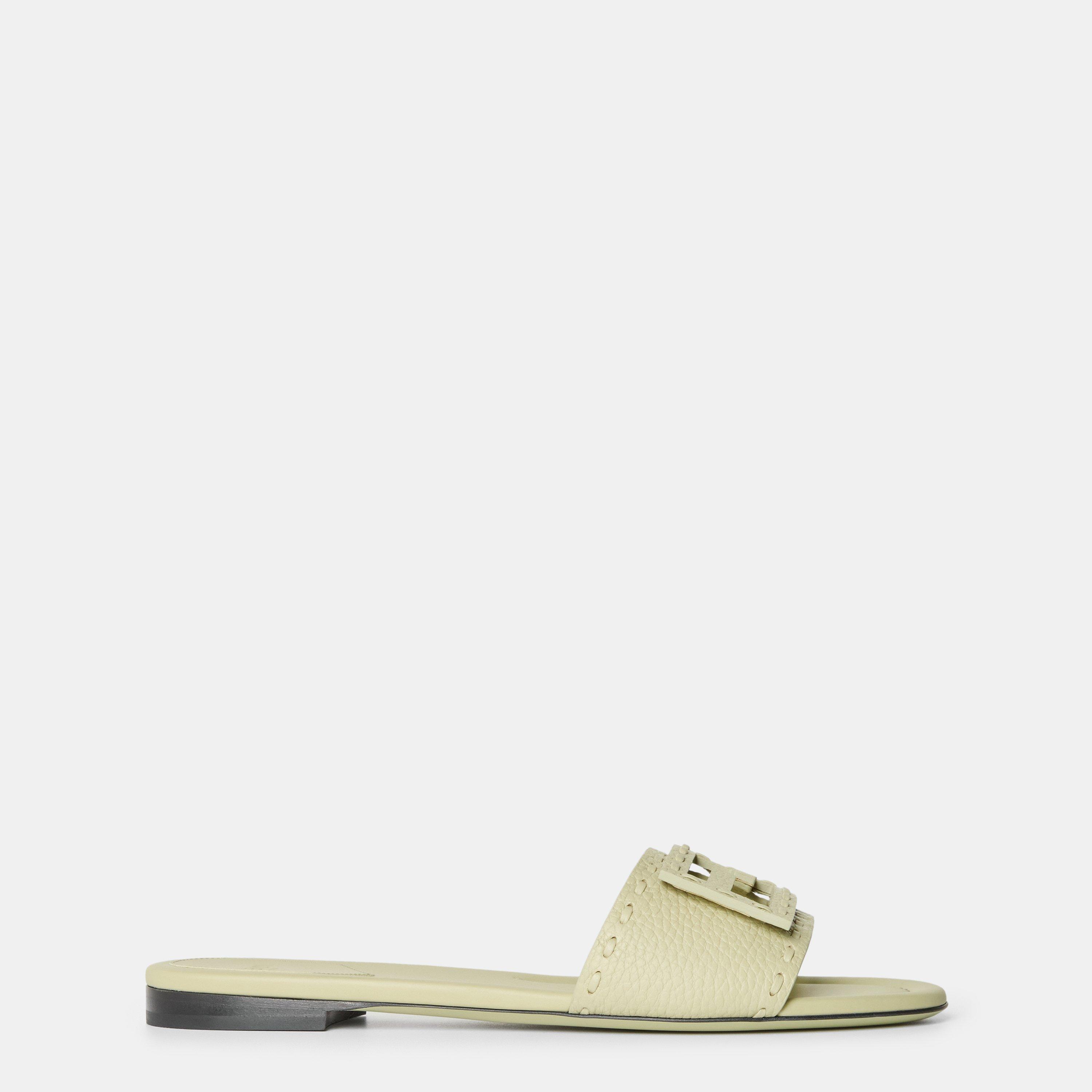 Baguette Leather Sliders