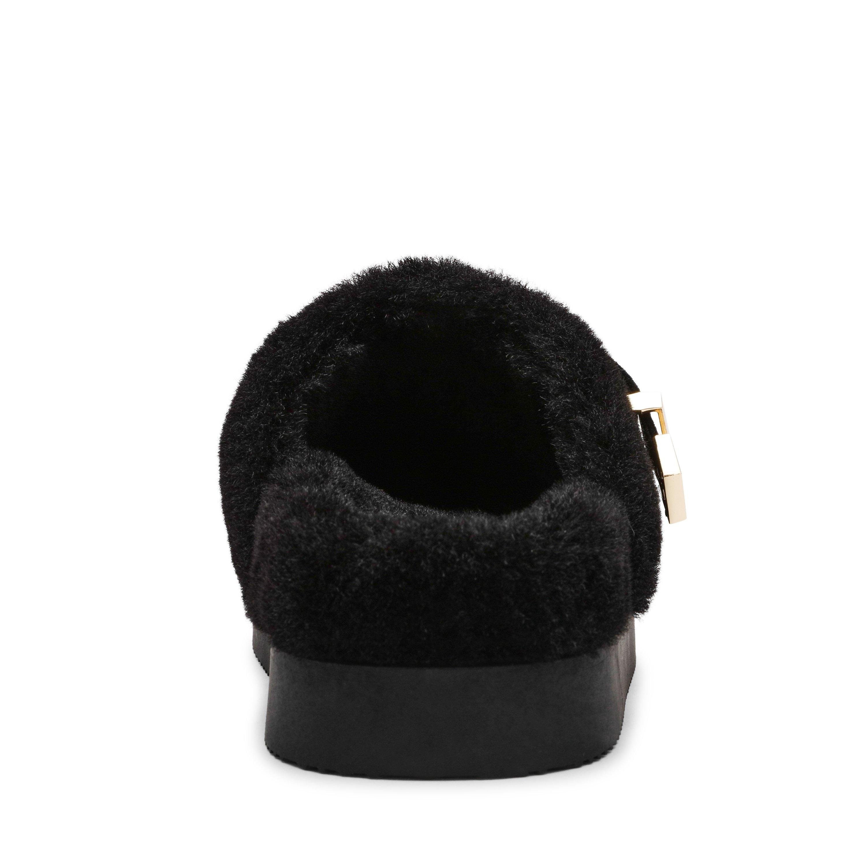 Zwart suède - Steve Madden - Madden Cozy Up Mule Ld99 - 4