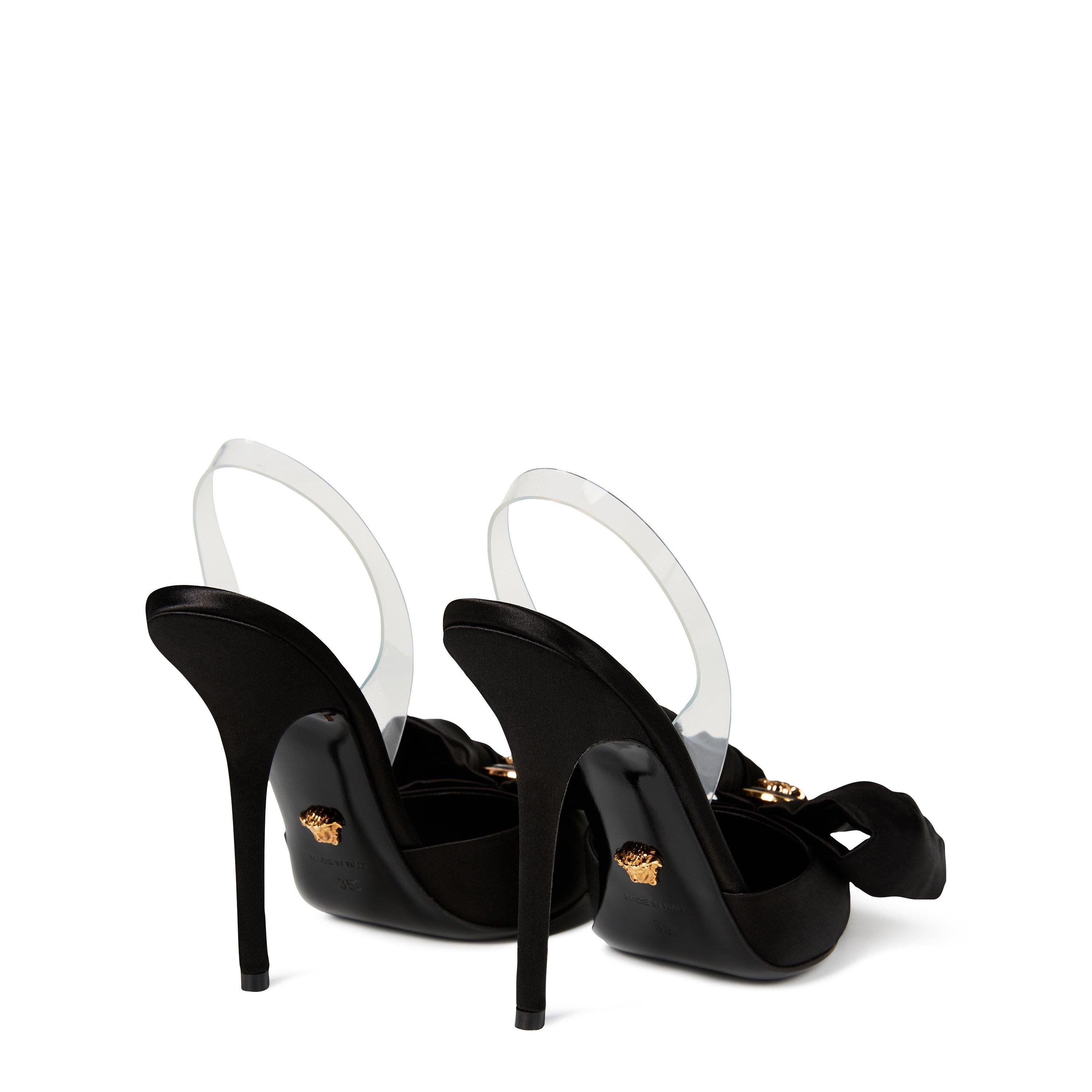 Black Gold - Versace - Women's Heeled Sandals - 4