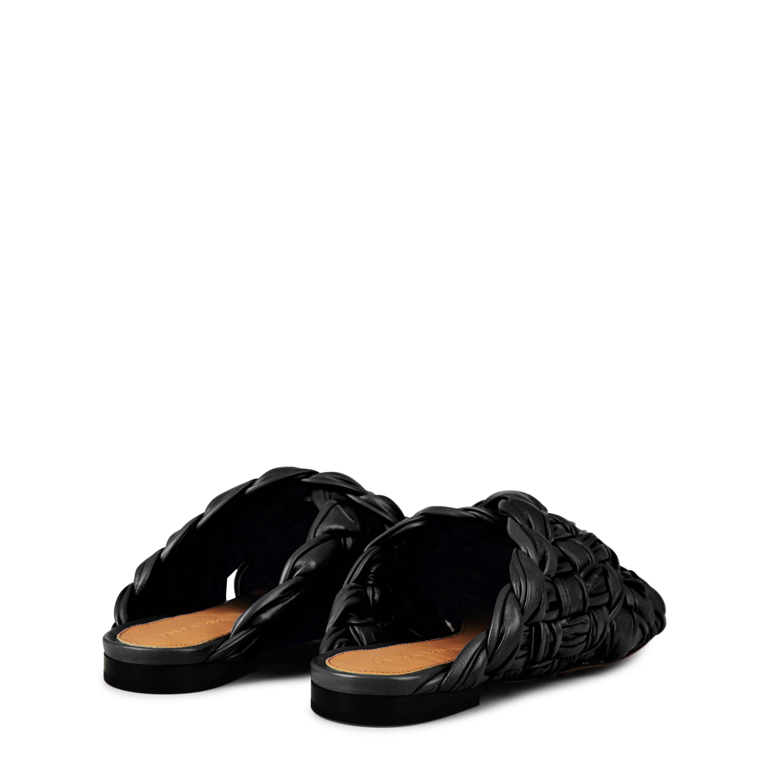 Black - Bottega Veneta - Women's Sleek Flat Mules - 4