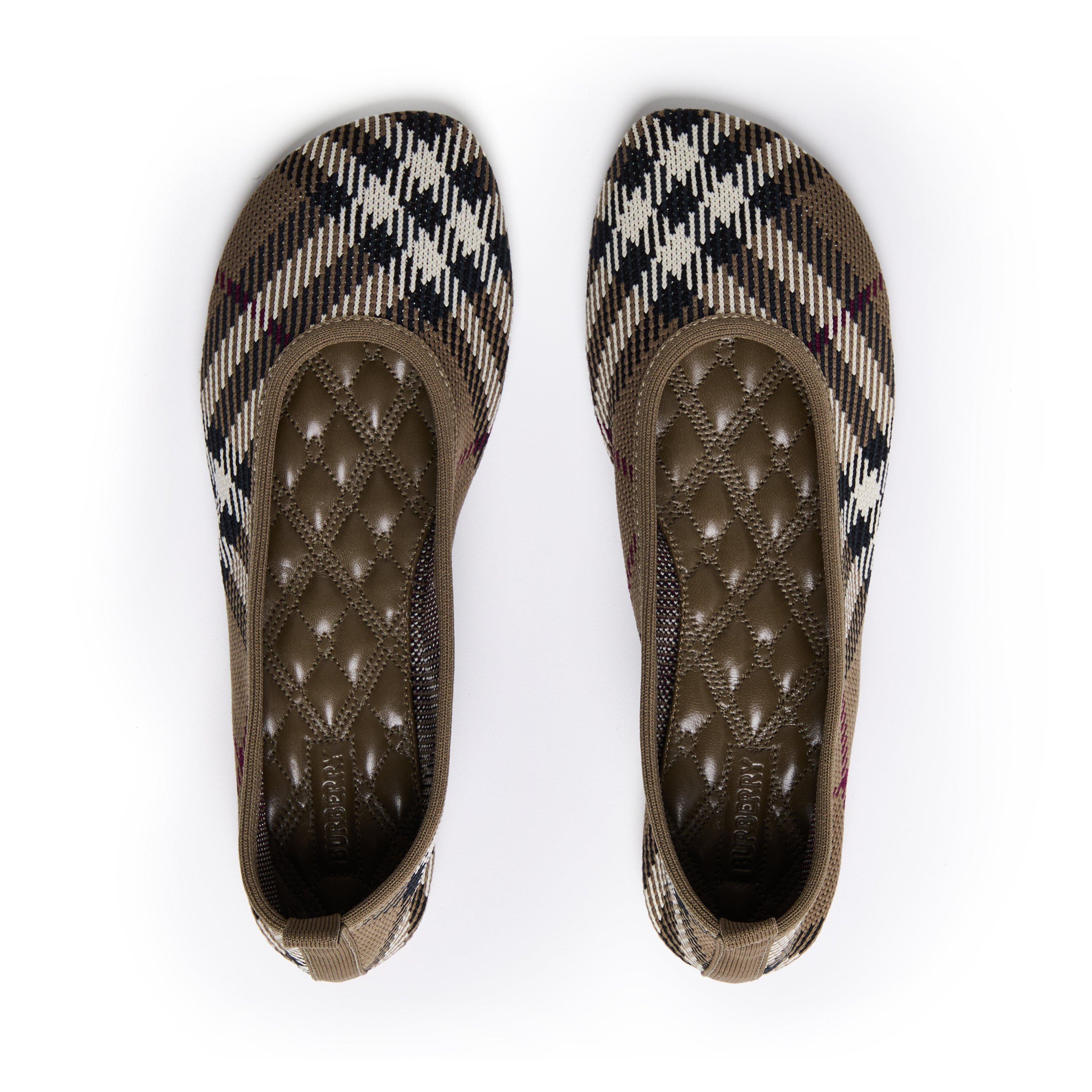Brush - Burberry - Knit Ballerina Pumps - 6